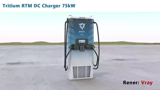 Tritium RTM DC Charger 75kW 3D model