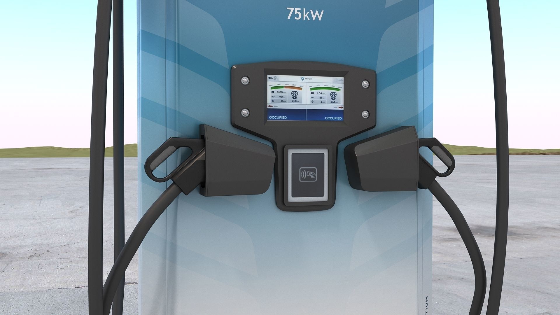 Tritium RTM DC Charger 75kW 3D model_10