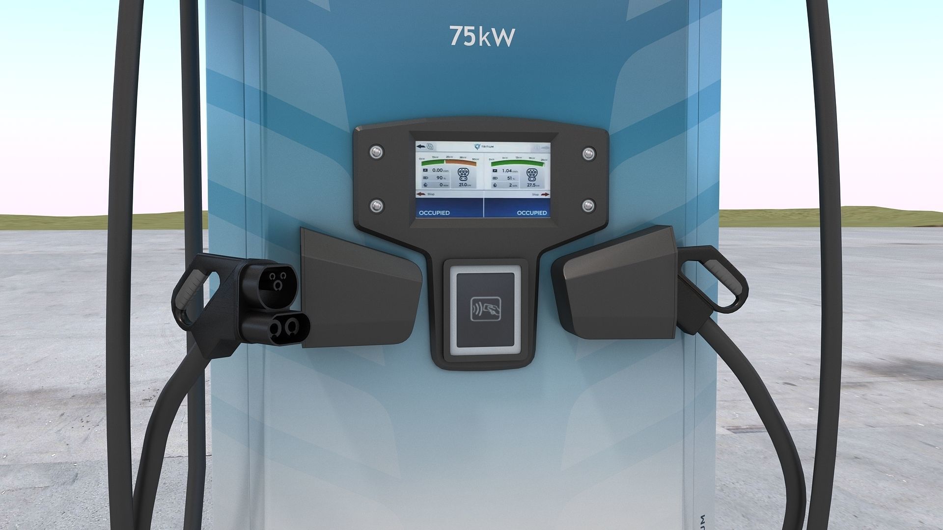 Tritium RTM DC Charger 75kW 3D model_11