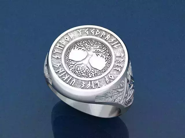 Tree of life viking ring 