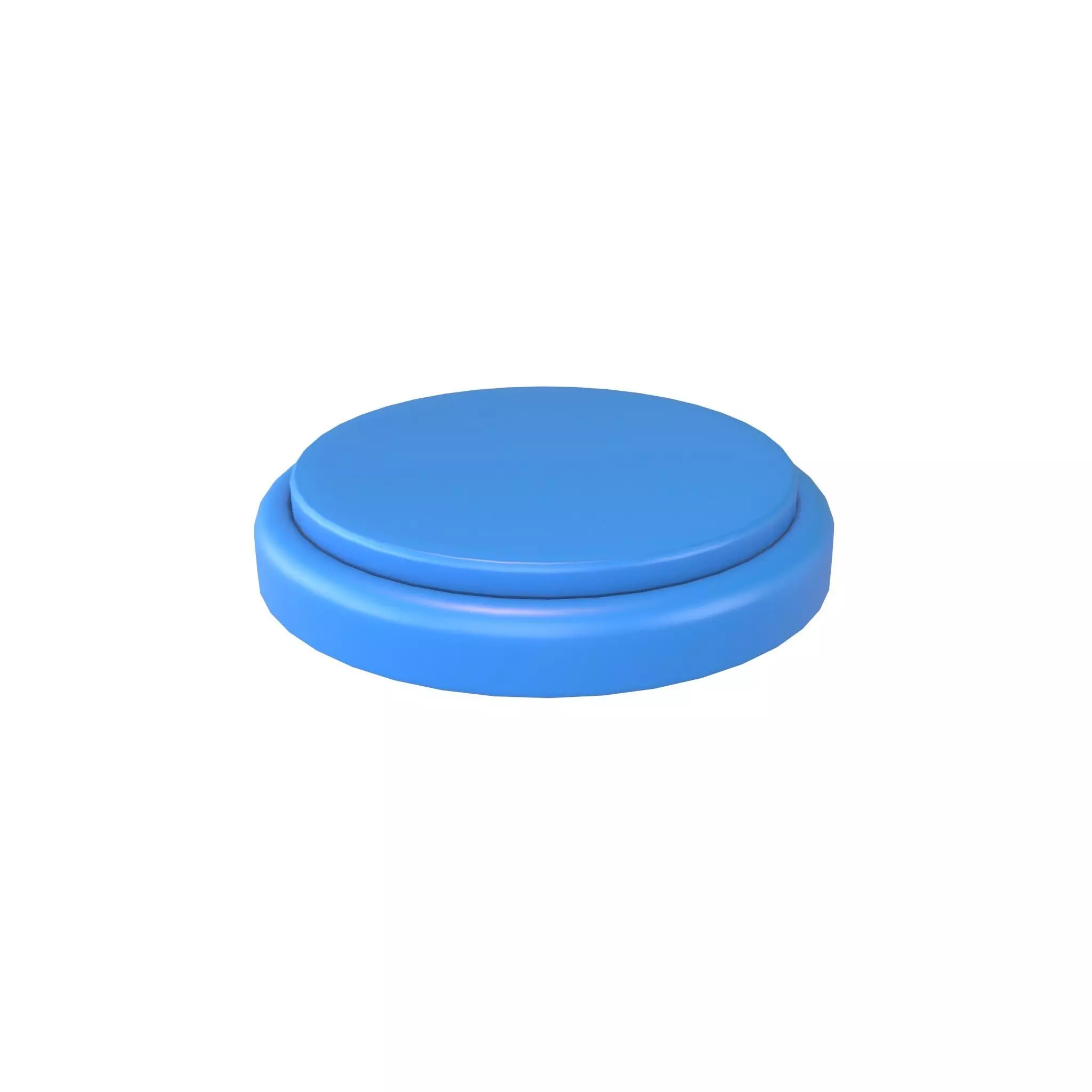Round Button V1 002 Low-poly 3D model_0