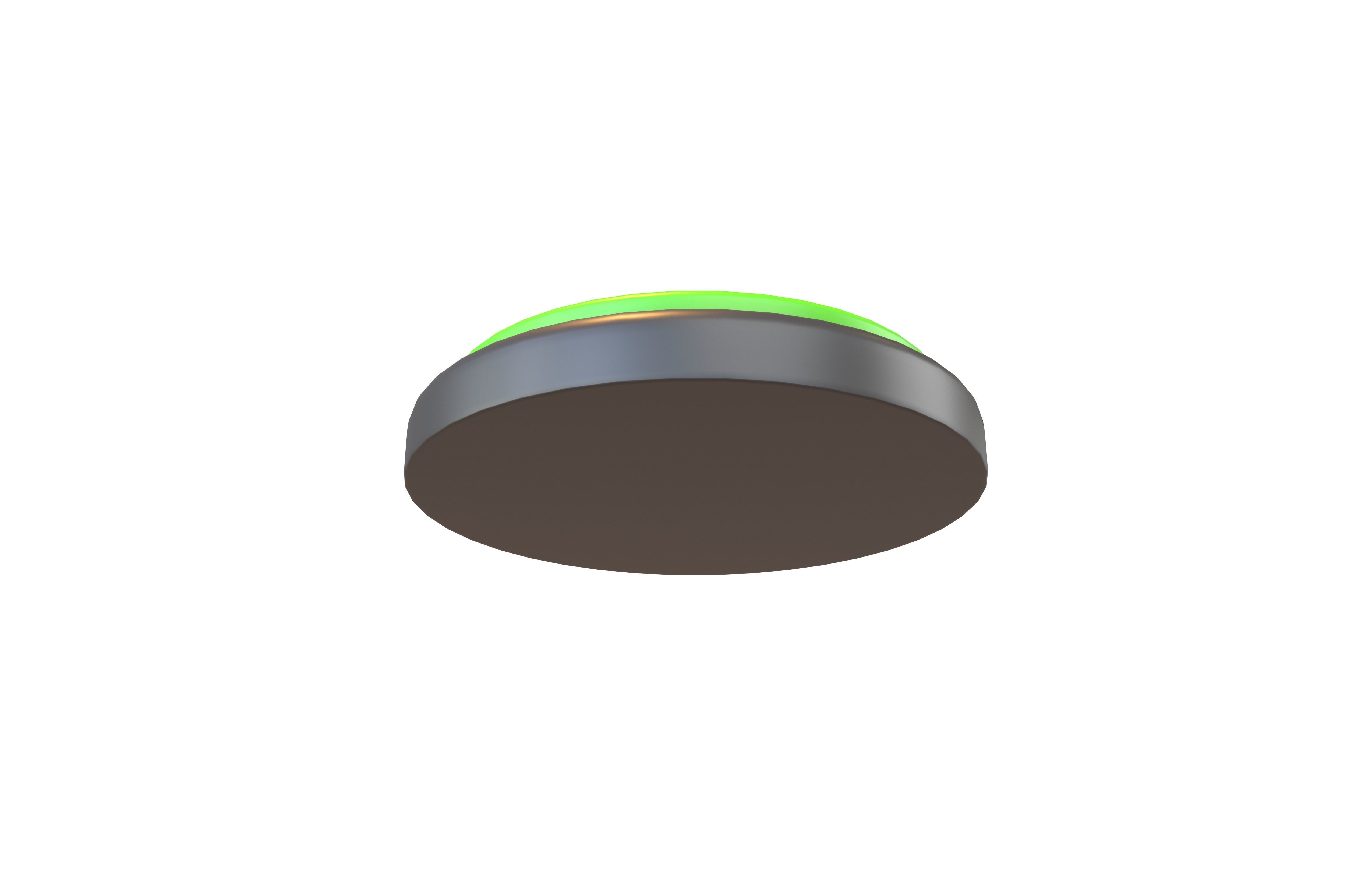 Round Button V1 008 Low-poly 3D model_2