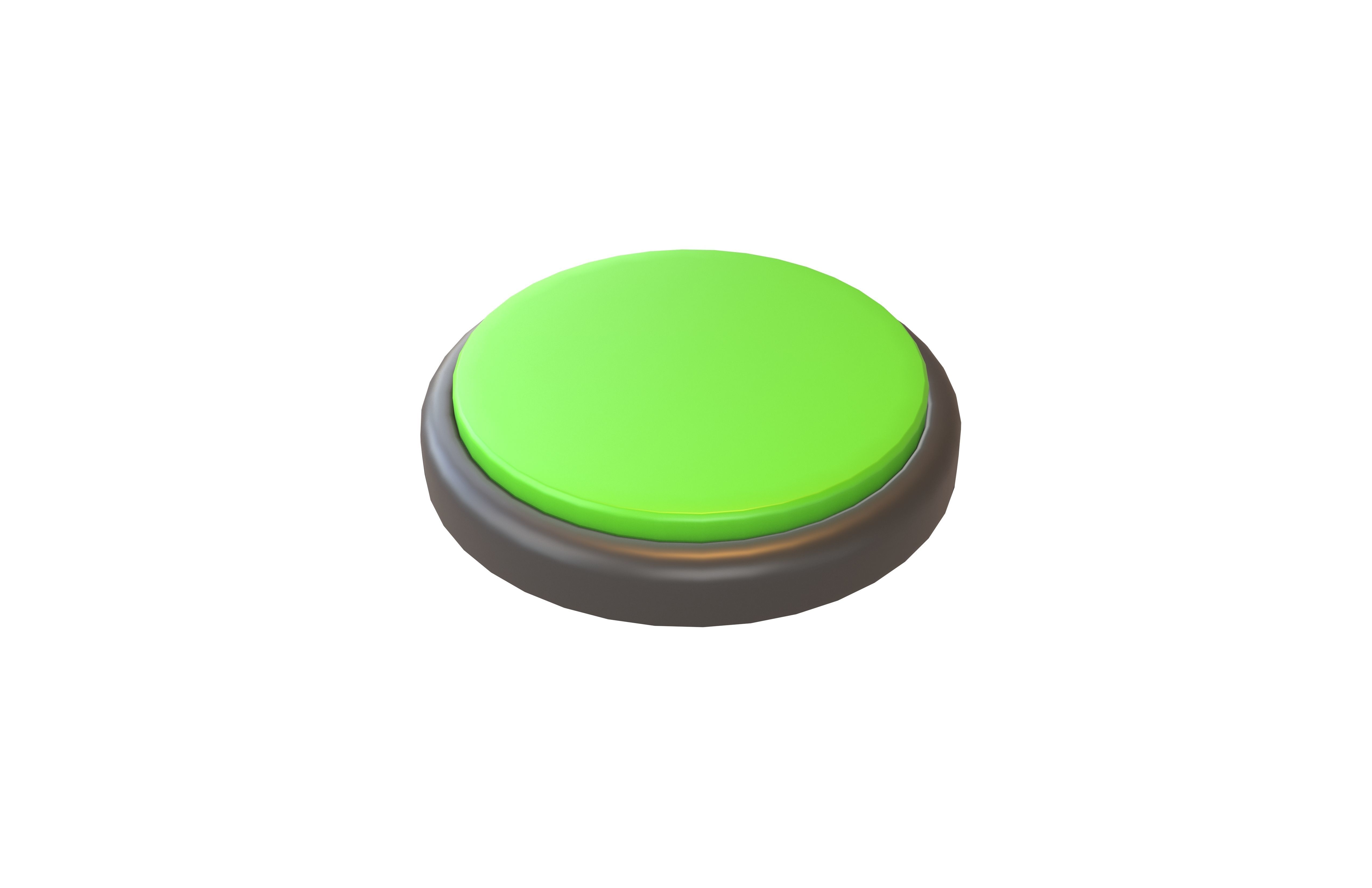 Round Button V1 008 Low-poly 3D model_3