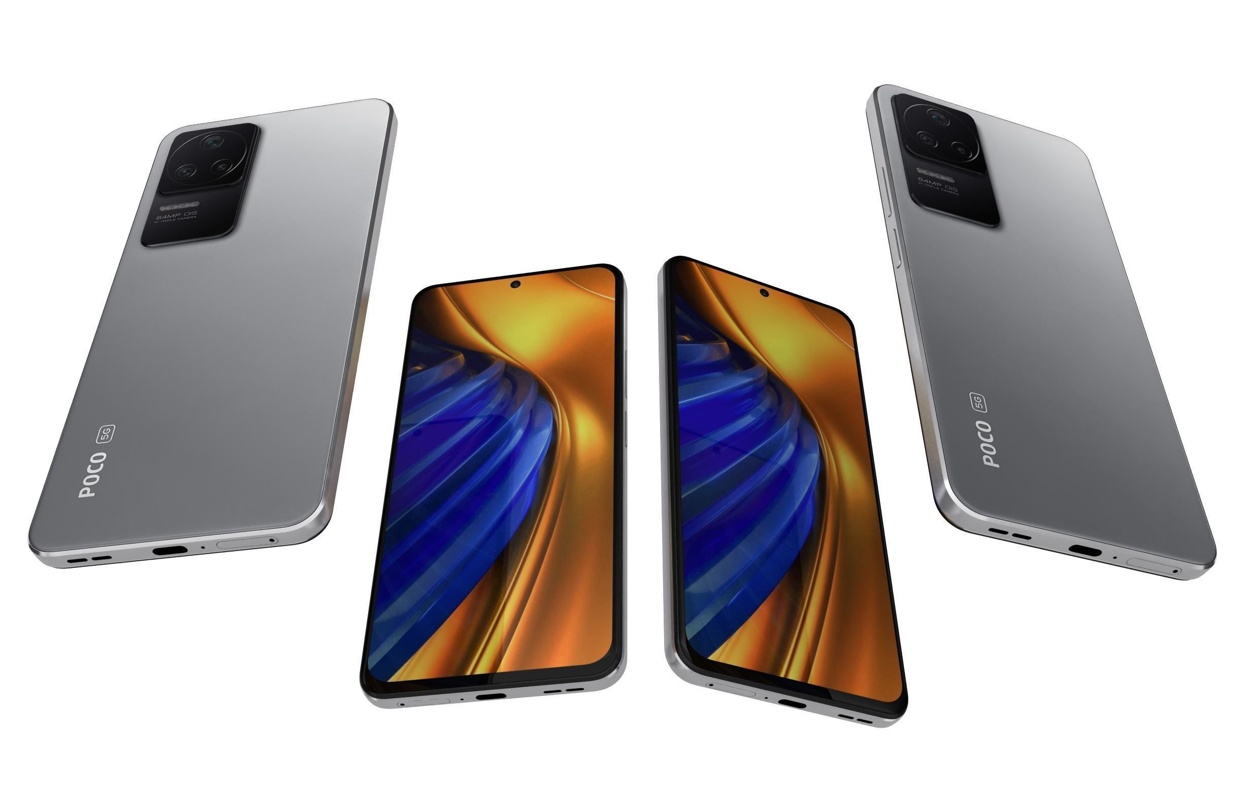 Xiaomi Poco F4 5G Silver 3D model_5