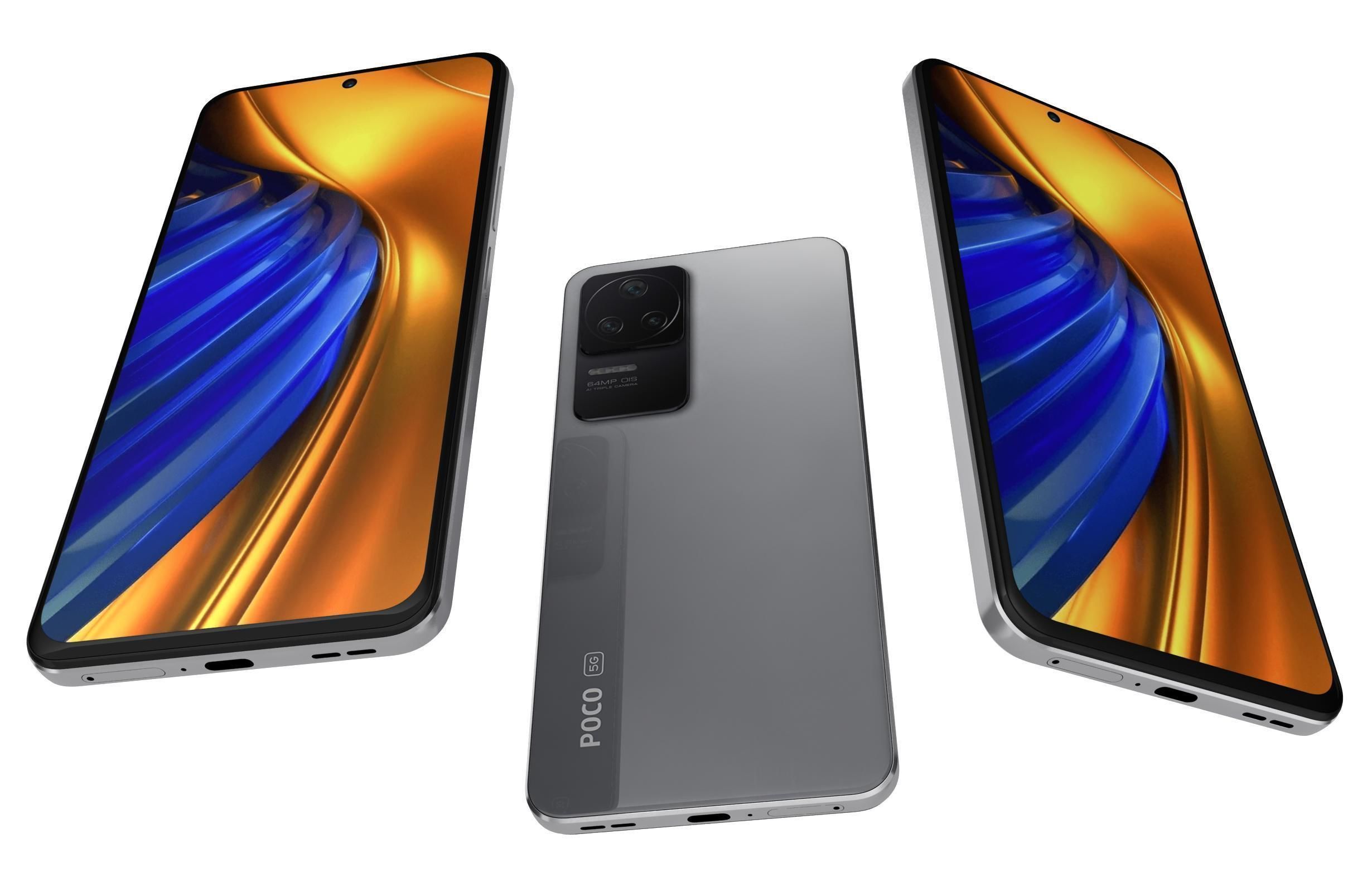 Xiaomi Poco F4 5G Silver 3D model_2