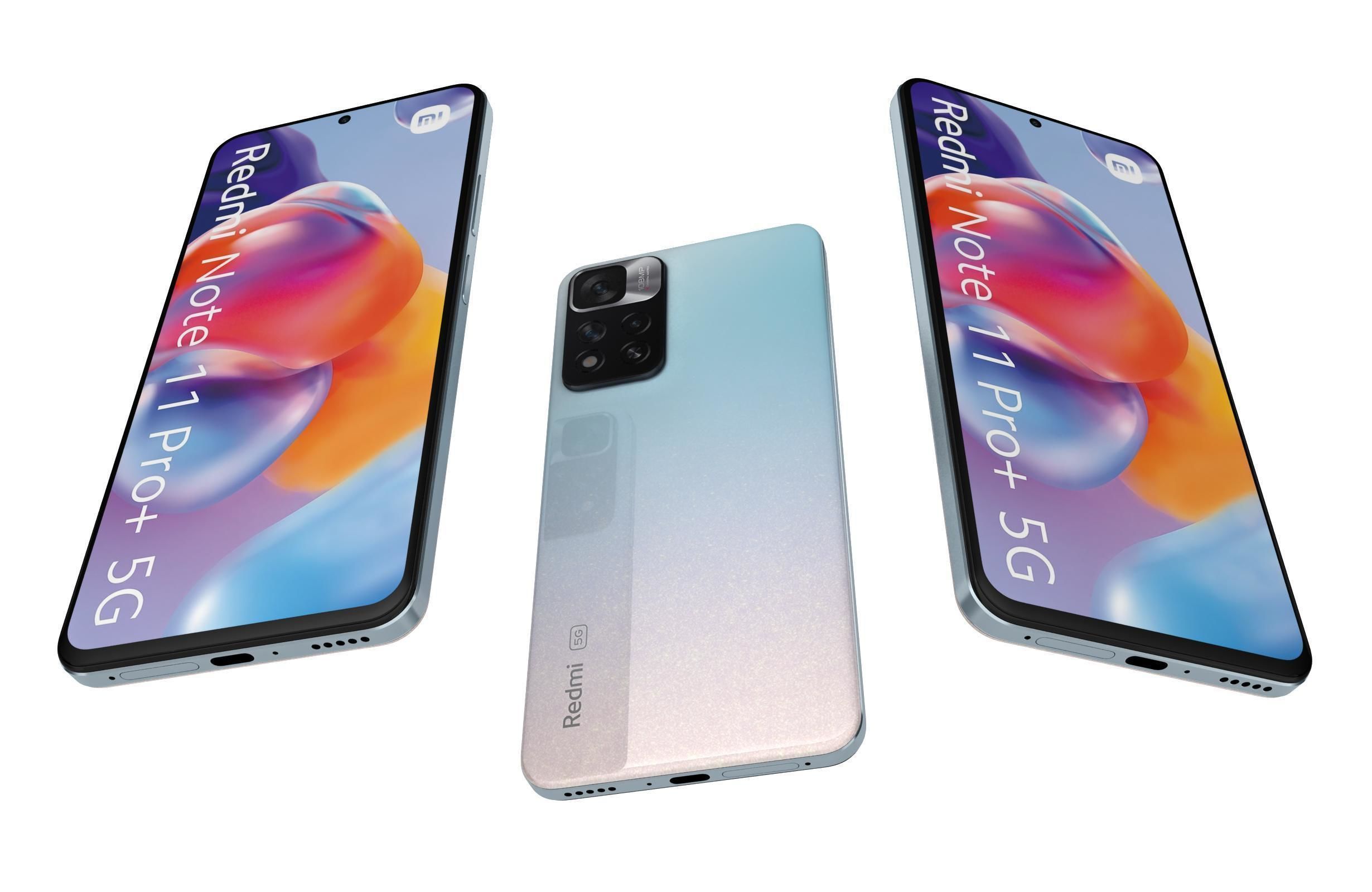 Xiaomi Redmi Note 11 Pro Plus 5G White 3D model_2