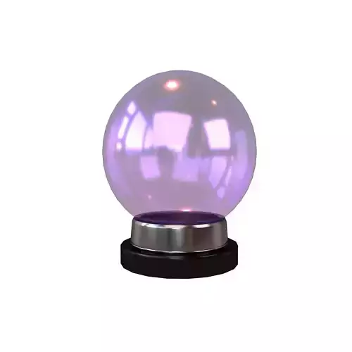 Crystal Ball V1 003 Low-poly 3D model