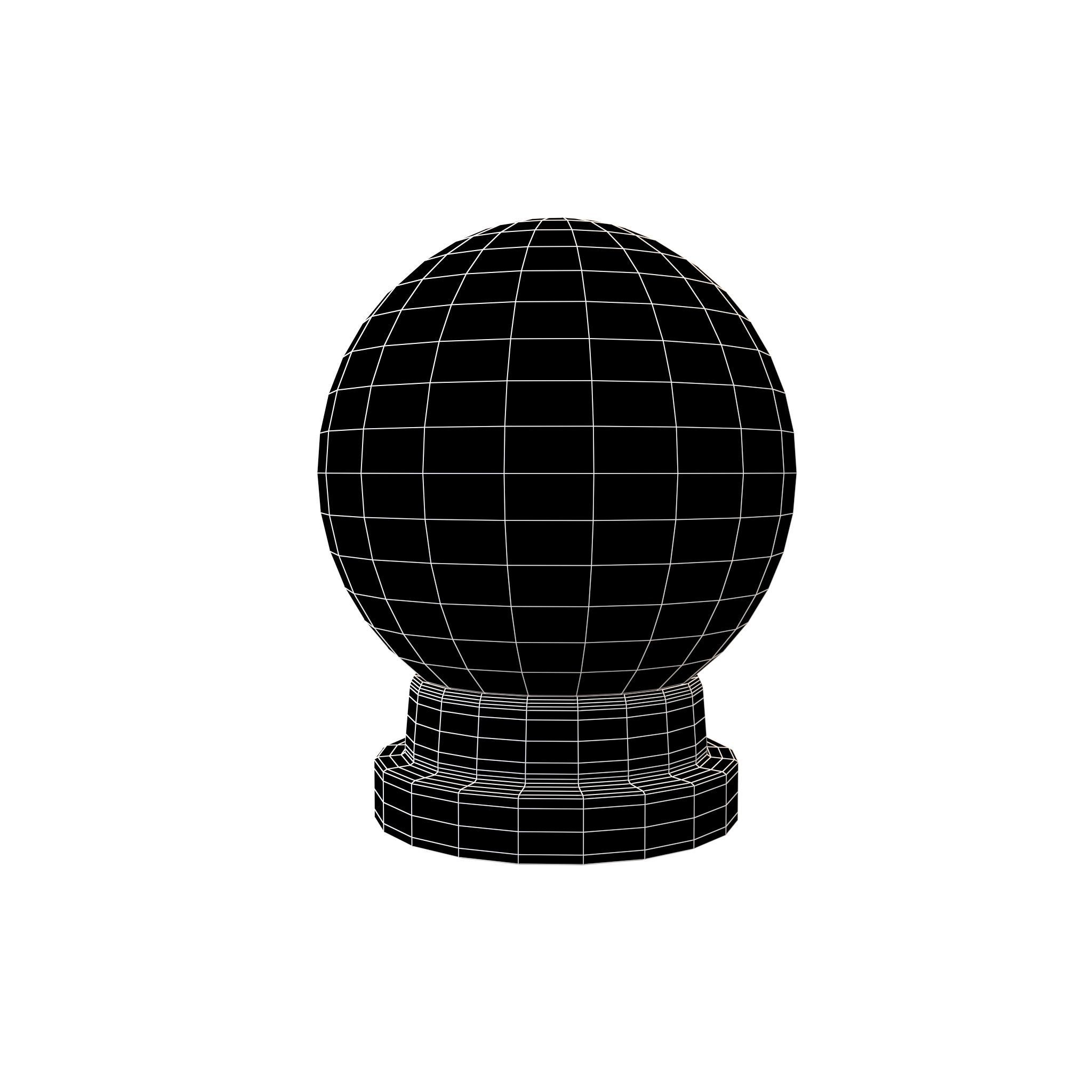 Crystal Ball V1 004 Low-poly 3D model_6