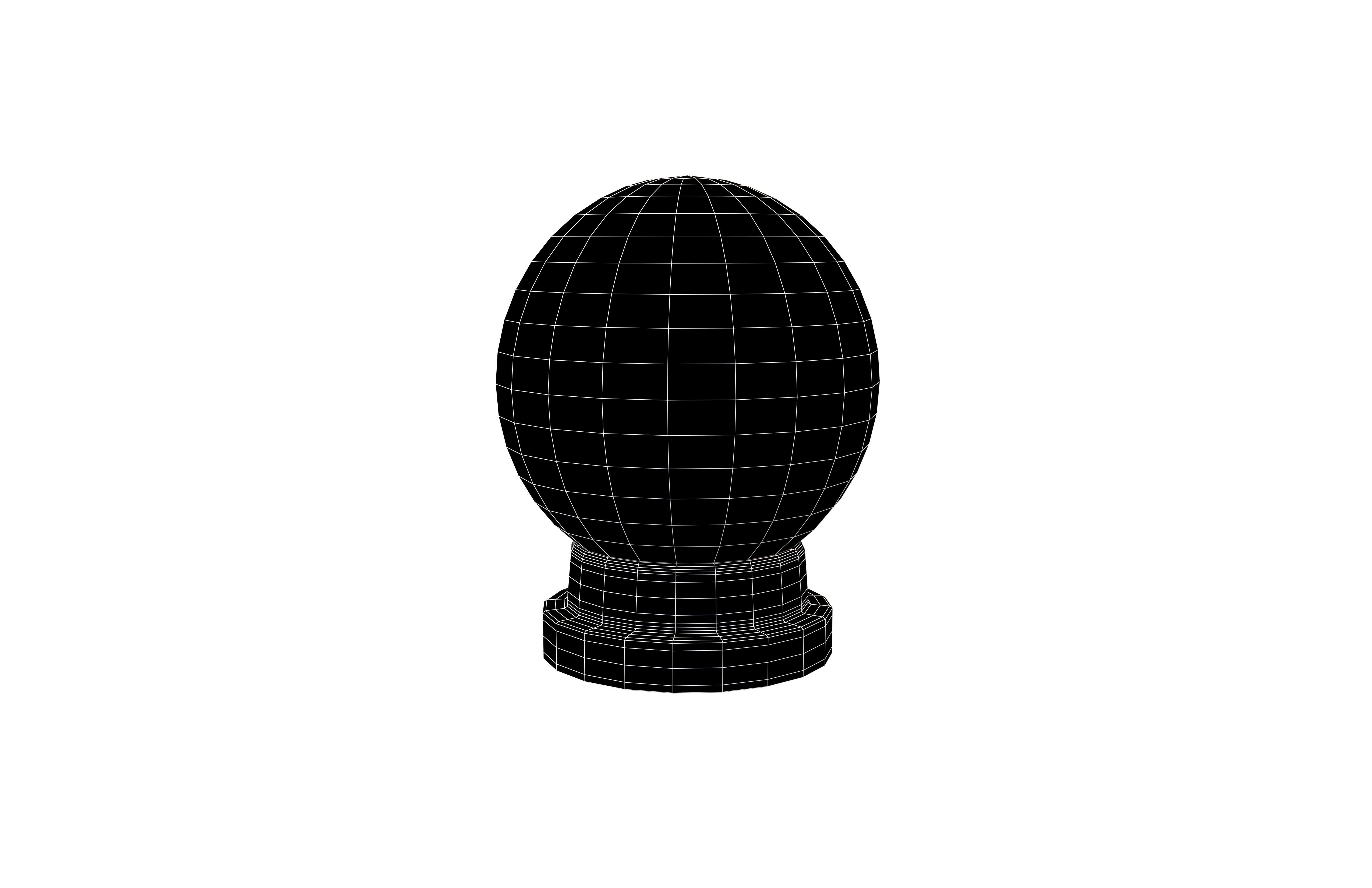 Crystal Ball V1 004 Low-poly 3D model_5