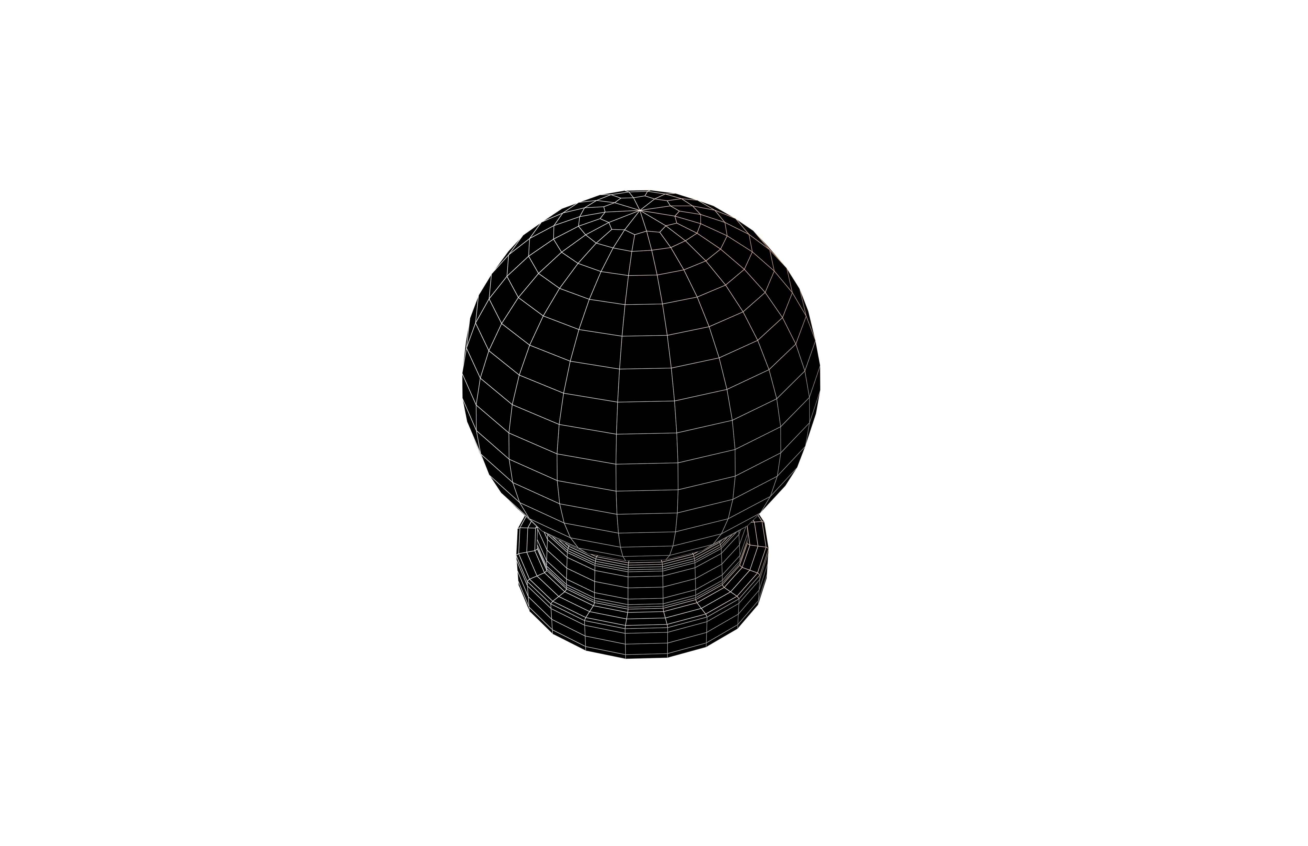 Crystal Ball V1 004 Low-poly 3D model_7
