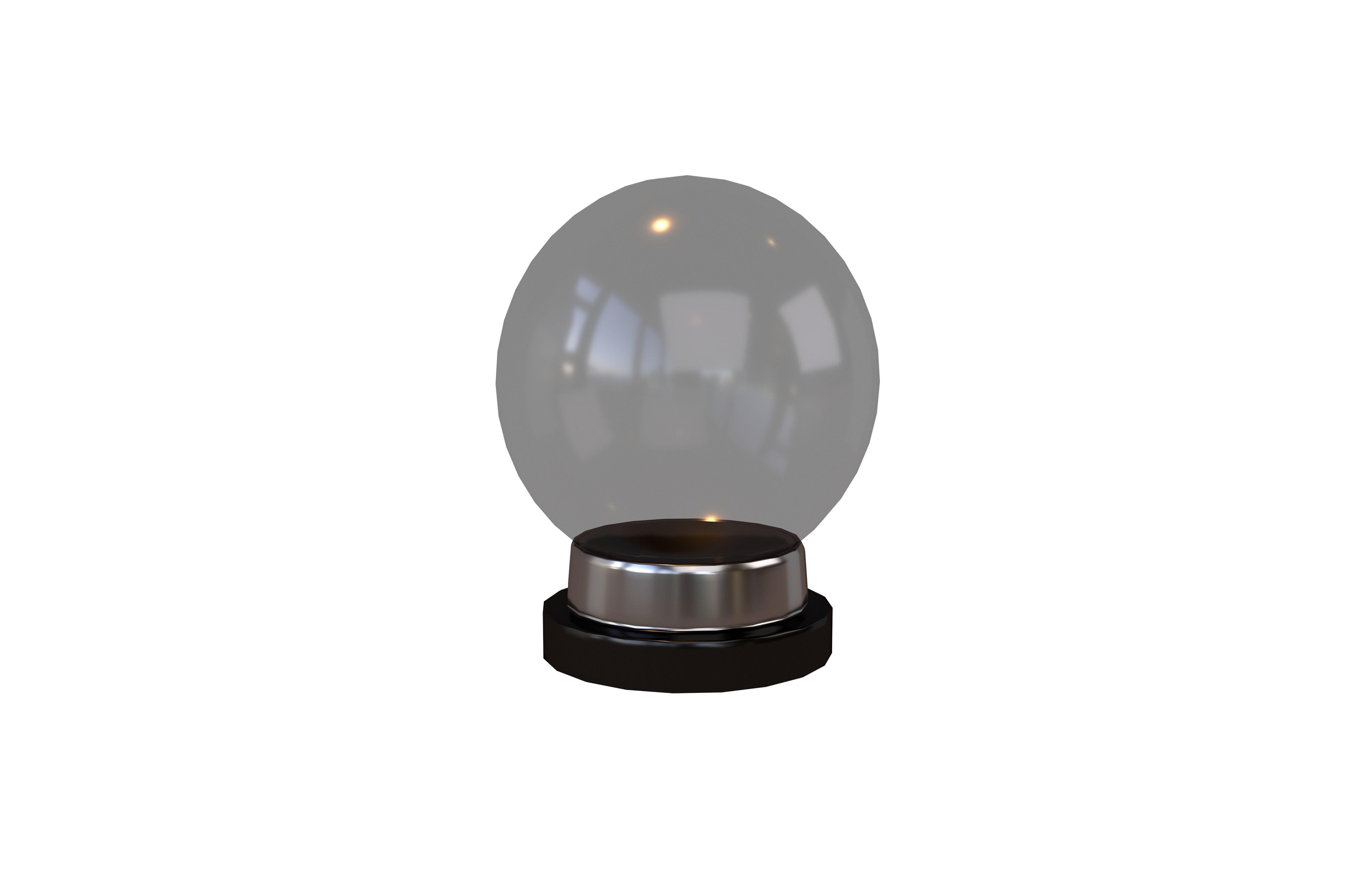 Crystal Ball V1 004 Low-poly 3D model_2