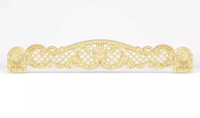 3decor gold filigree wedding ring 3D print model