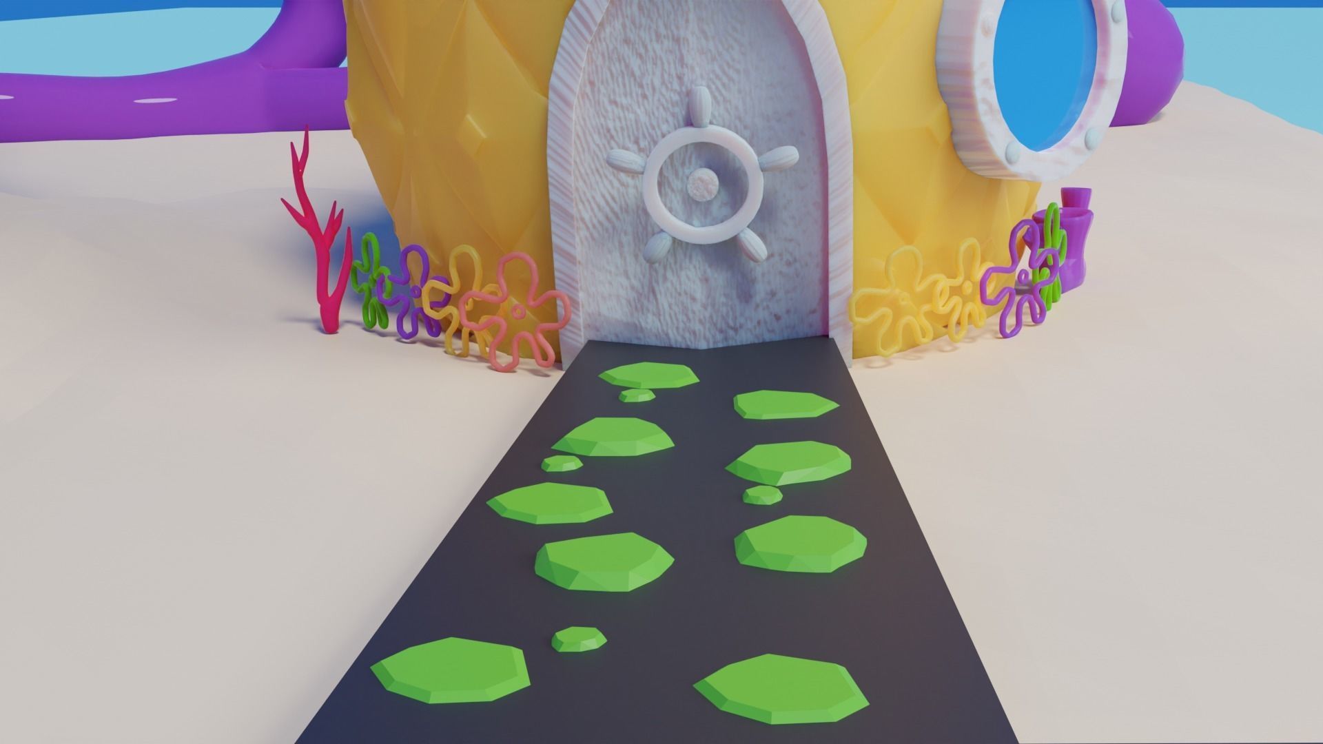 Spongebobs House 3D model_6