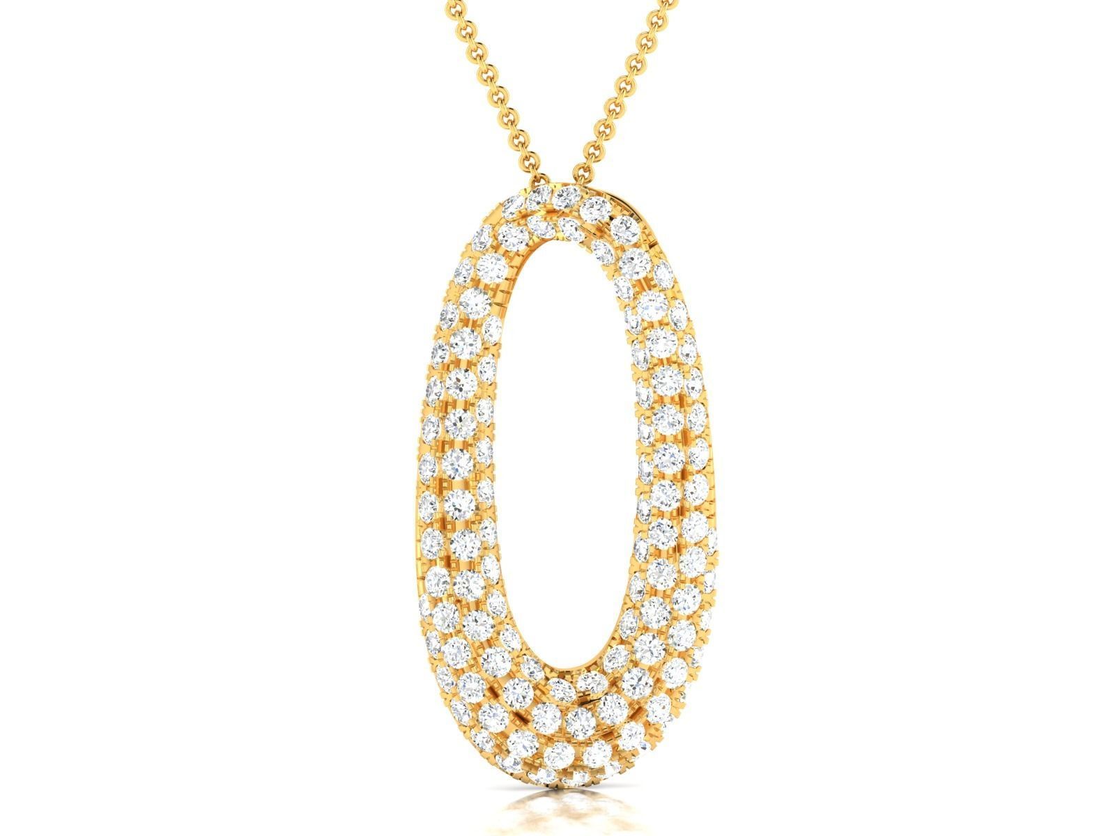 Solitaire Women Pendants 3dm STL OBJ FBX Render Details 3D print model_3