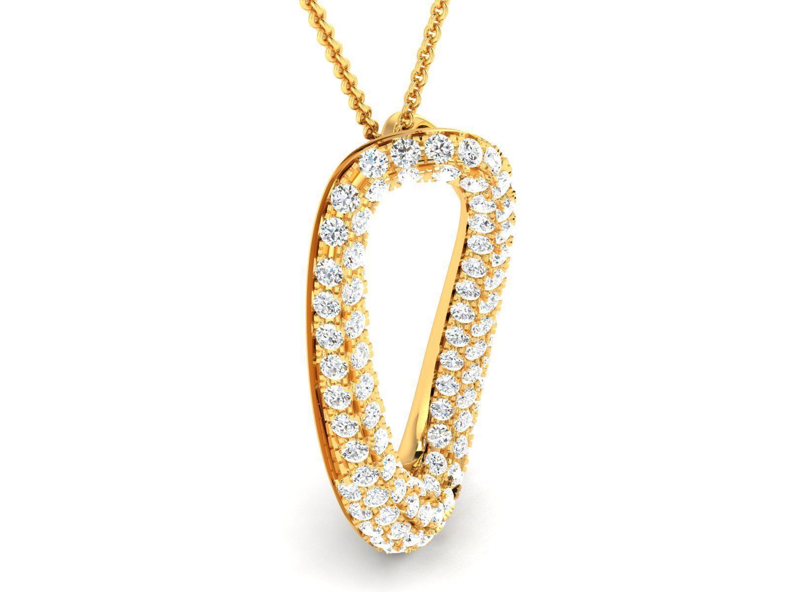 Solitaire Women Pendants 3dm STL OBJ FBX Render Details 3D print model_1