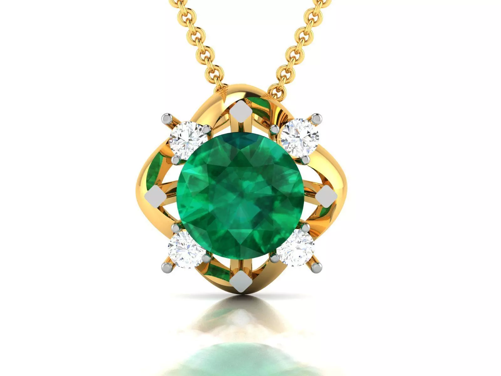 Solitaire Women Pendants 3dm STL OBJ FBX Render Details 3D print model_0