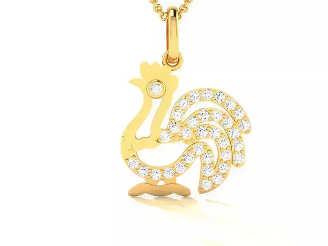 Solitaire Pendants 3dm STL OBJ FBX Render Details