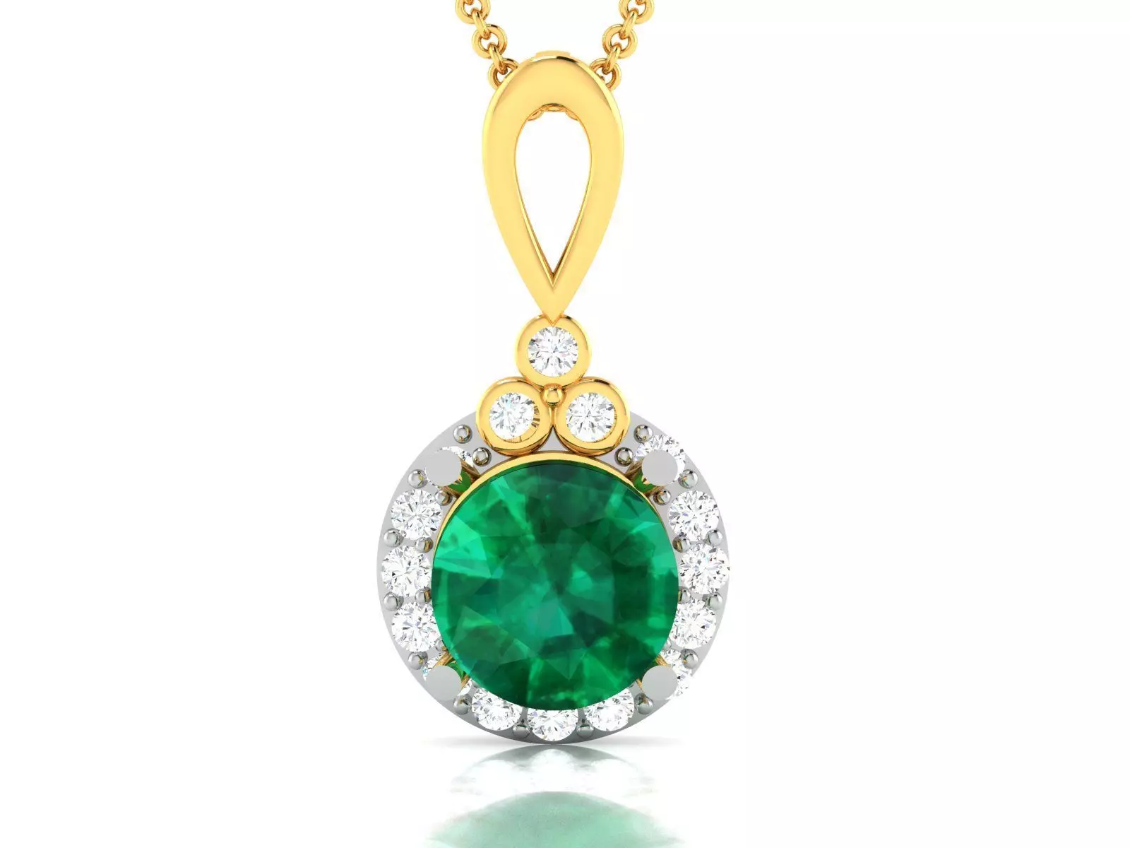 Solitaire Women Pendants 3dm STL OBJ FBX Render Details 3D print model_0