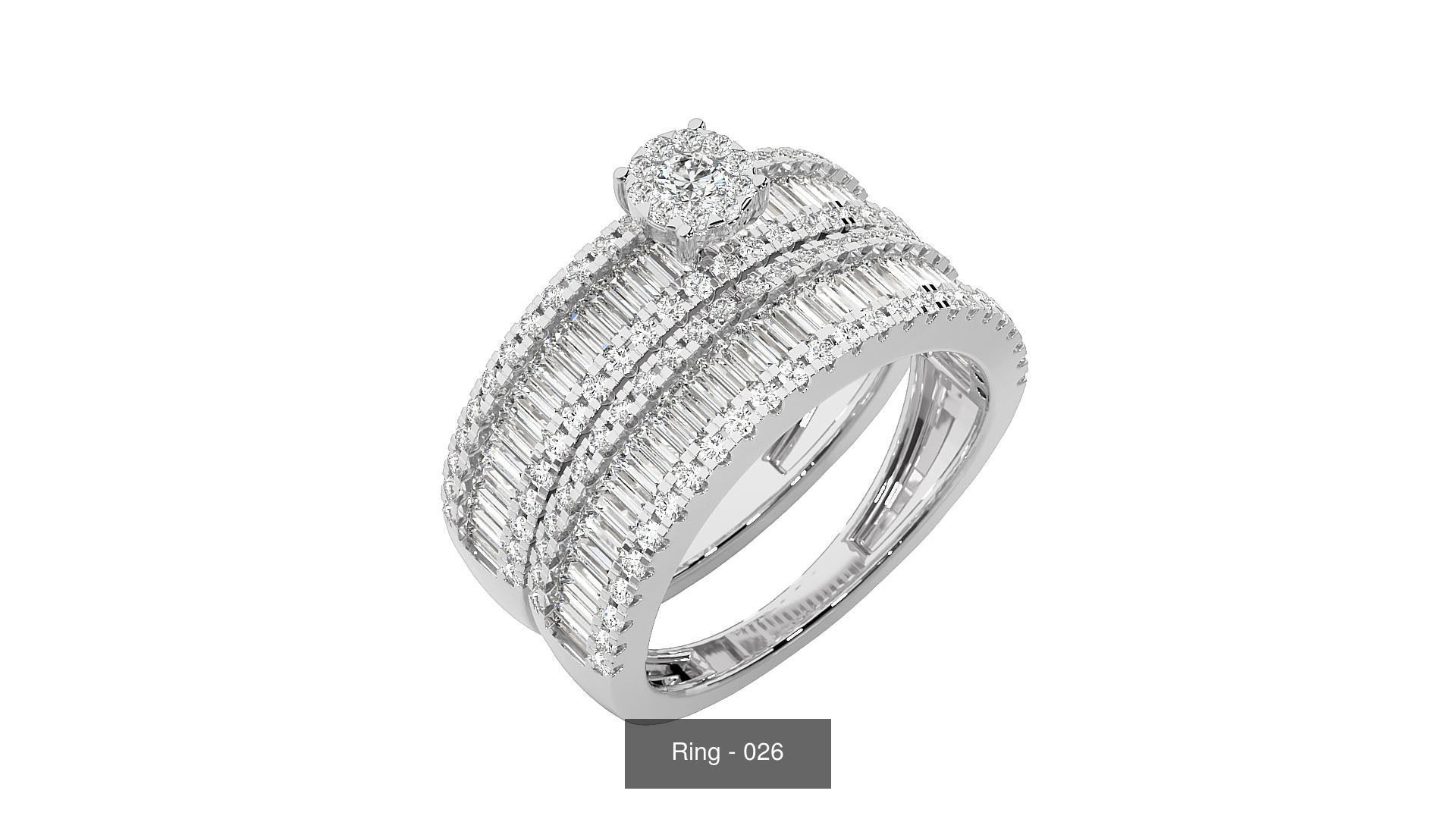 40 Solitaire Rings Pack 3D Model Collection_19