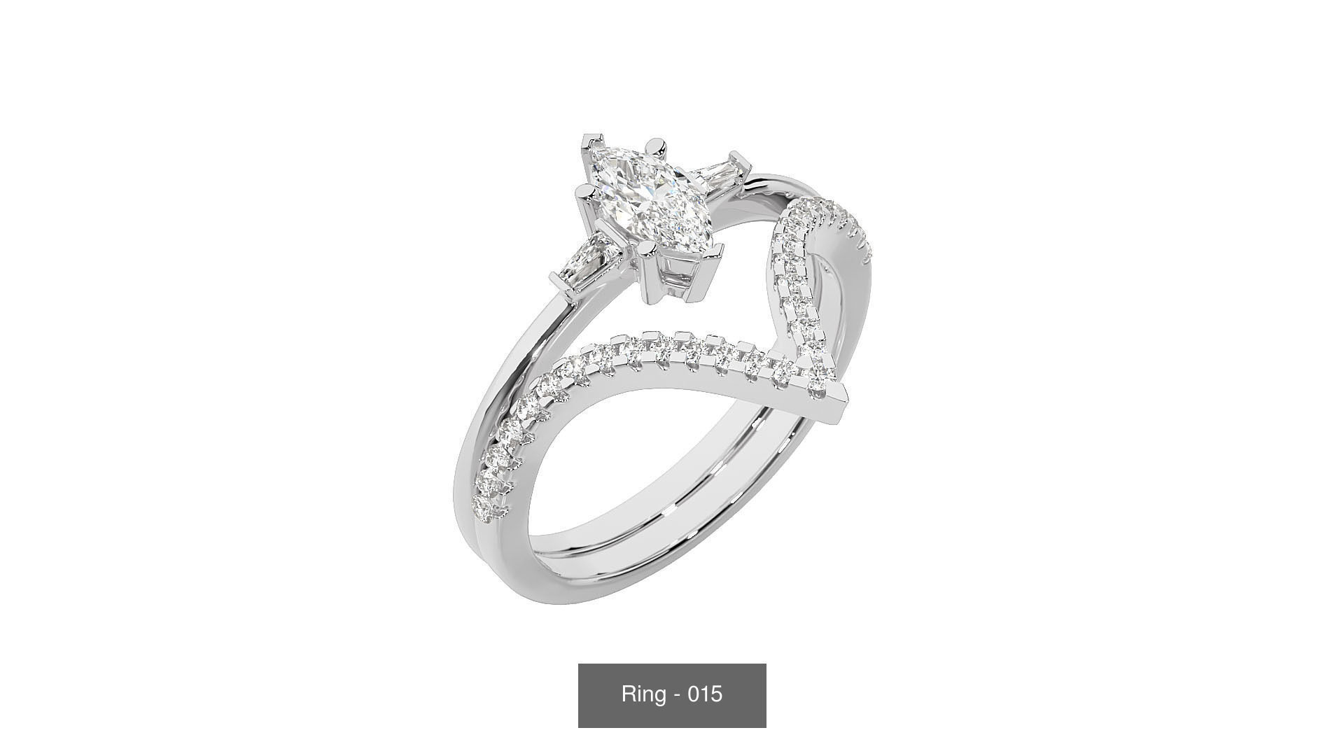 40 Solitaire Rings Pack 3D Model Collection_30