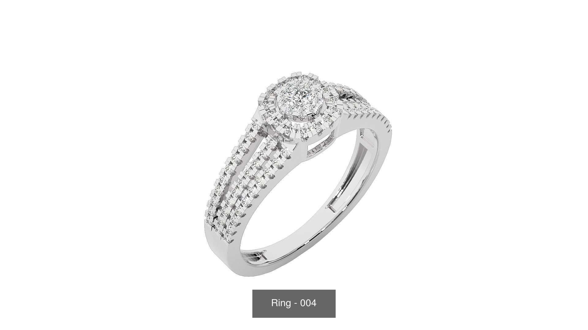 40 Solitaire Rings Pack 3D Model Collection_41