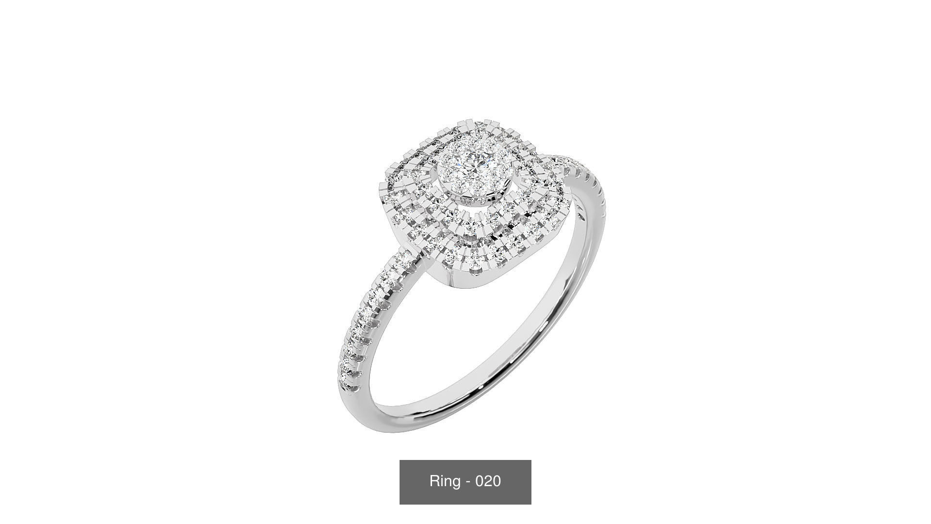 40 Solitaire Rings Pack 3D Model Collection_25