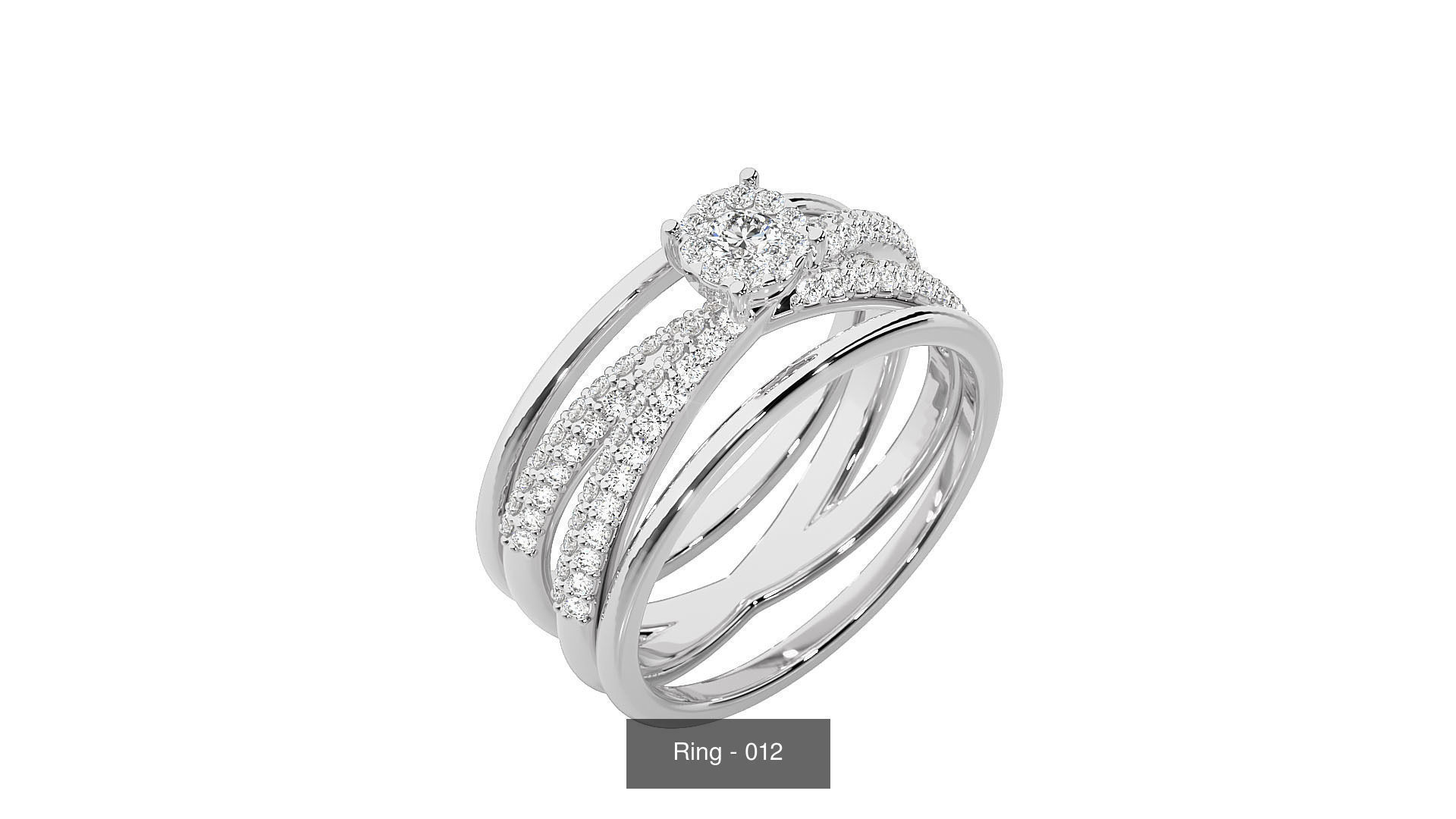 40 Solitaire Rings Pack 3D Model Collection_33