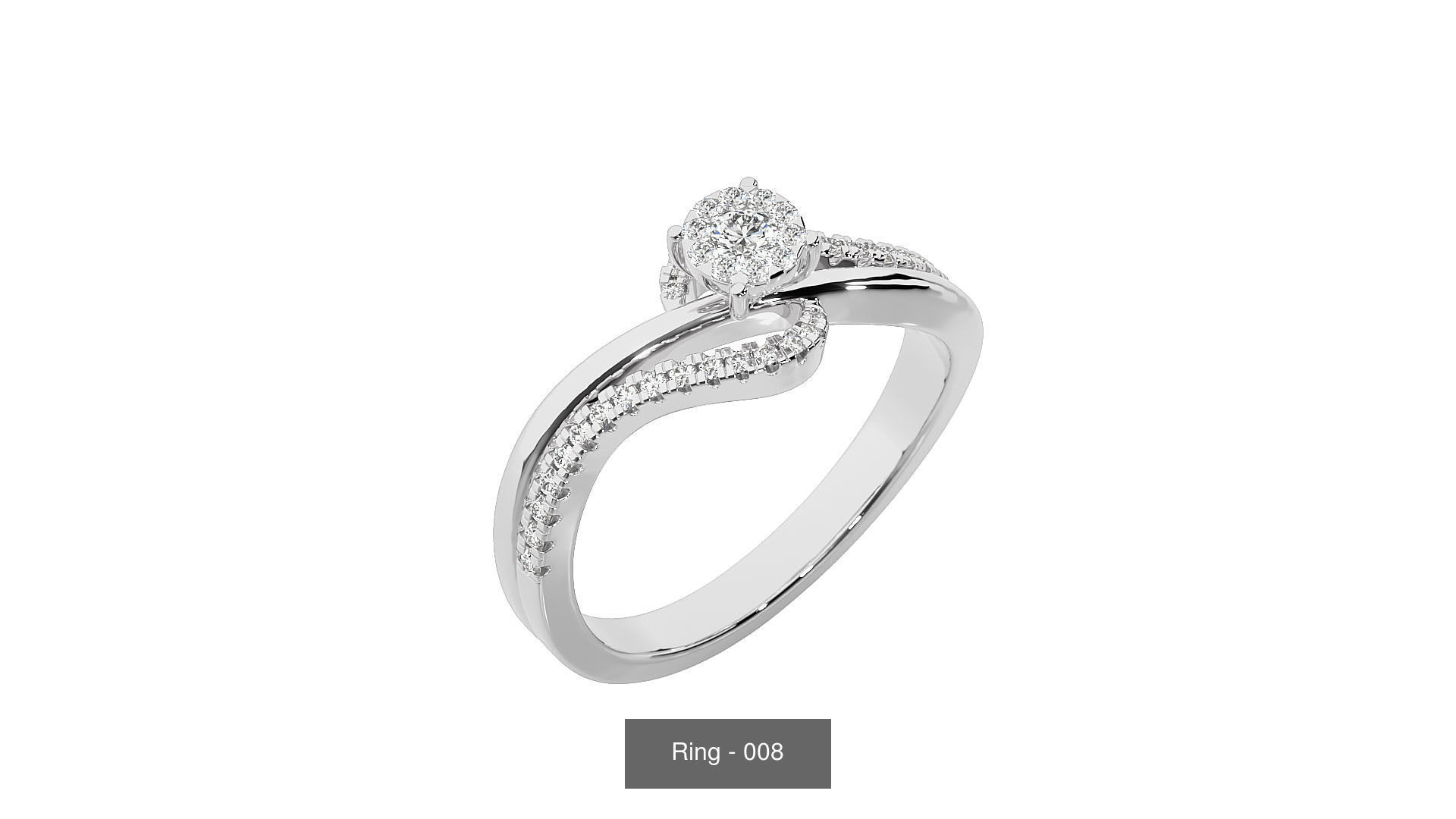 40 Solitaire Rings Pack 3D Model Collection_37