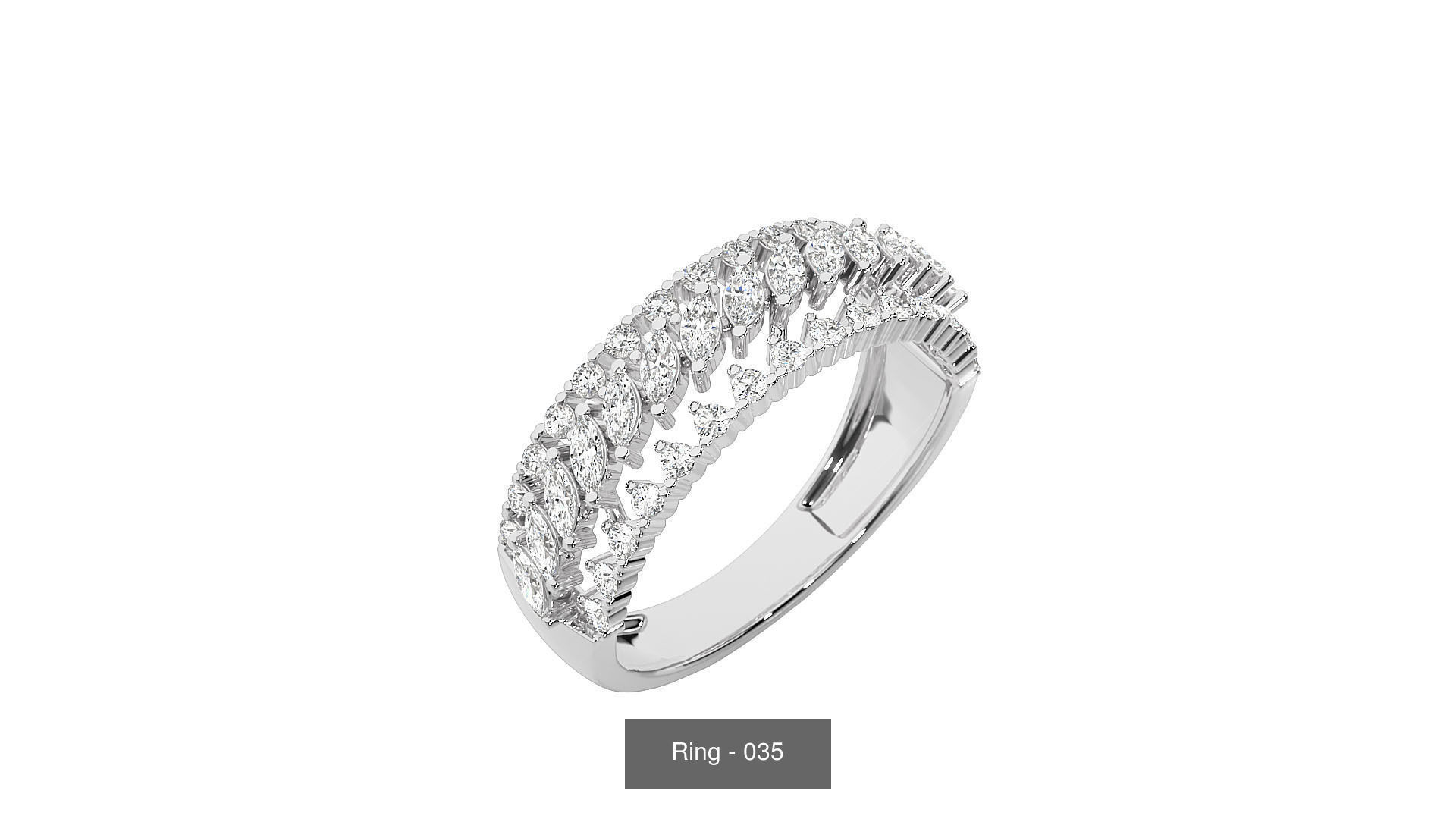 40 Solitaire Rings Pack 3D Model Collection_12