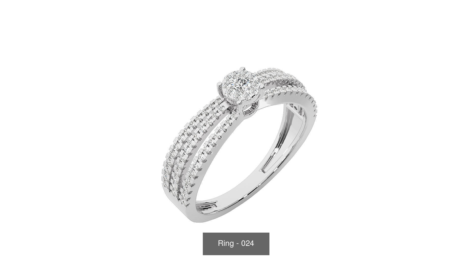 40 Solitaire Rings Pack 3D Model Collection_21