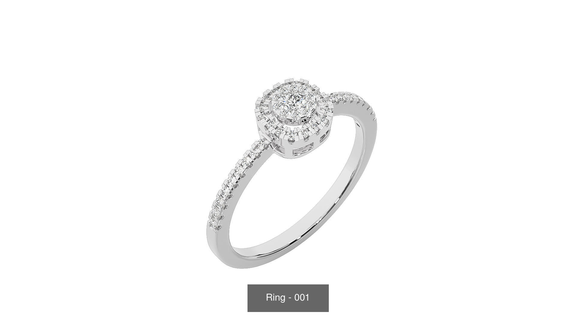 40 Solitaire Rings Pack 3D Model Collection_44