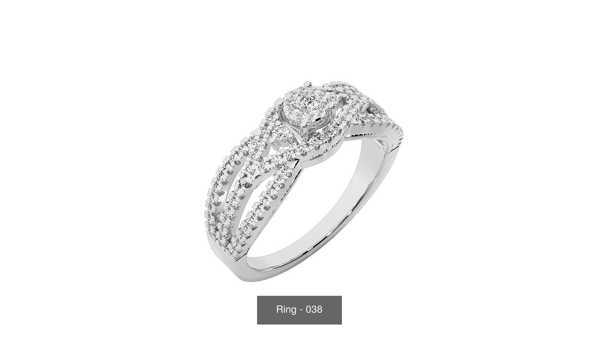 40 Solitaire Rings Pack 3D Model Collection_9