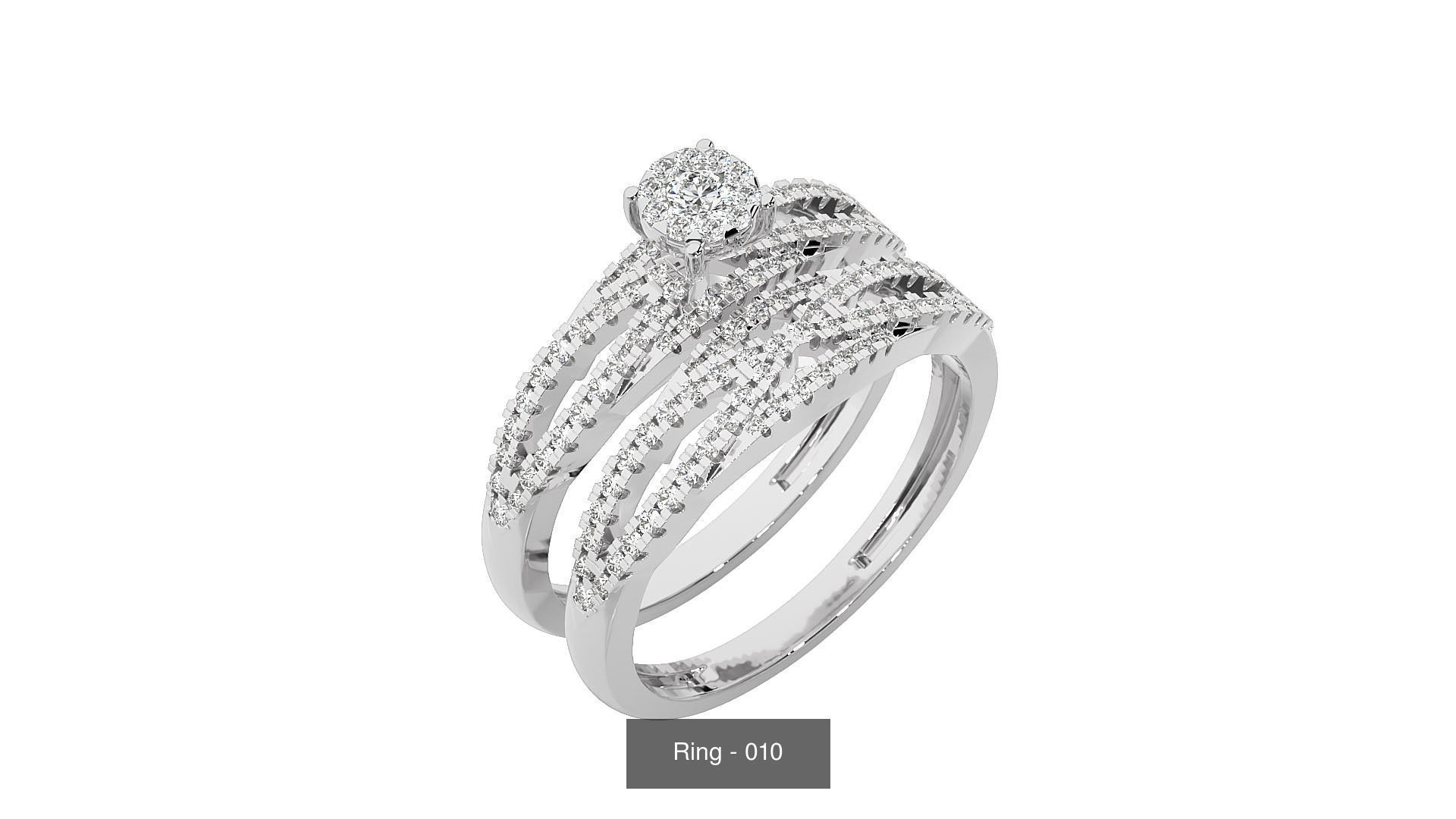 40 Solitaire Rings Pack 3D Model Collection_35