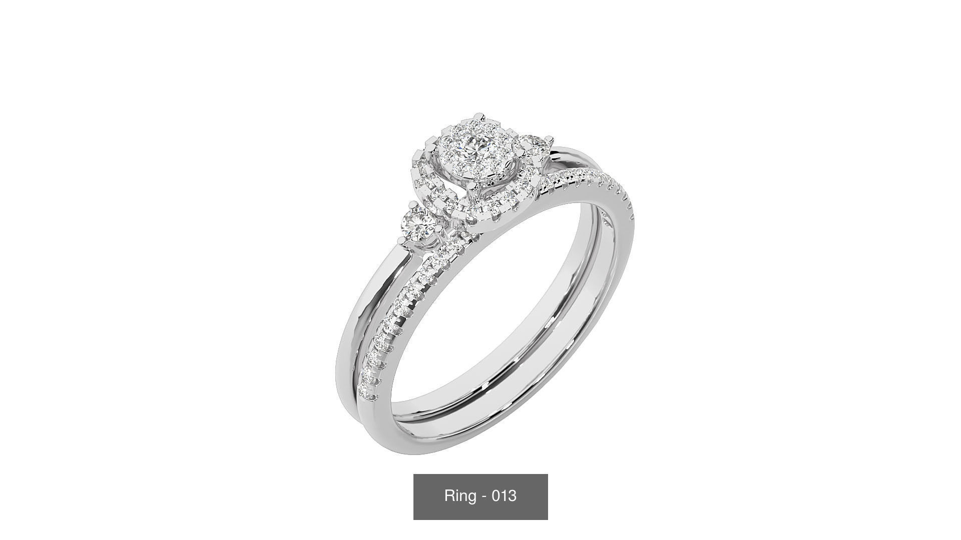 40 Solitaire Rings Pack 3D Model Collection_32