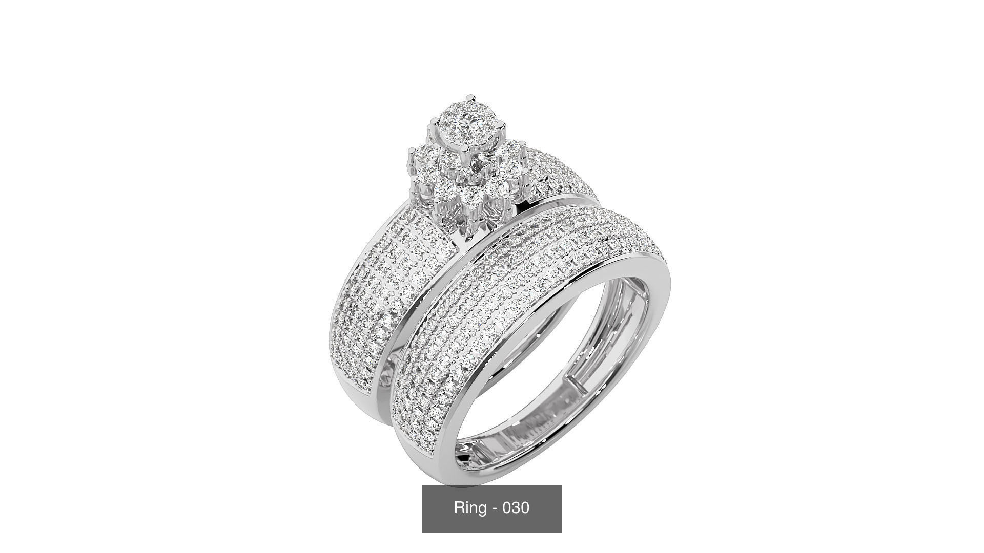 40 Solitaire Rings Pack 3D Model Collection_16