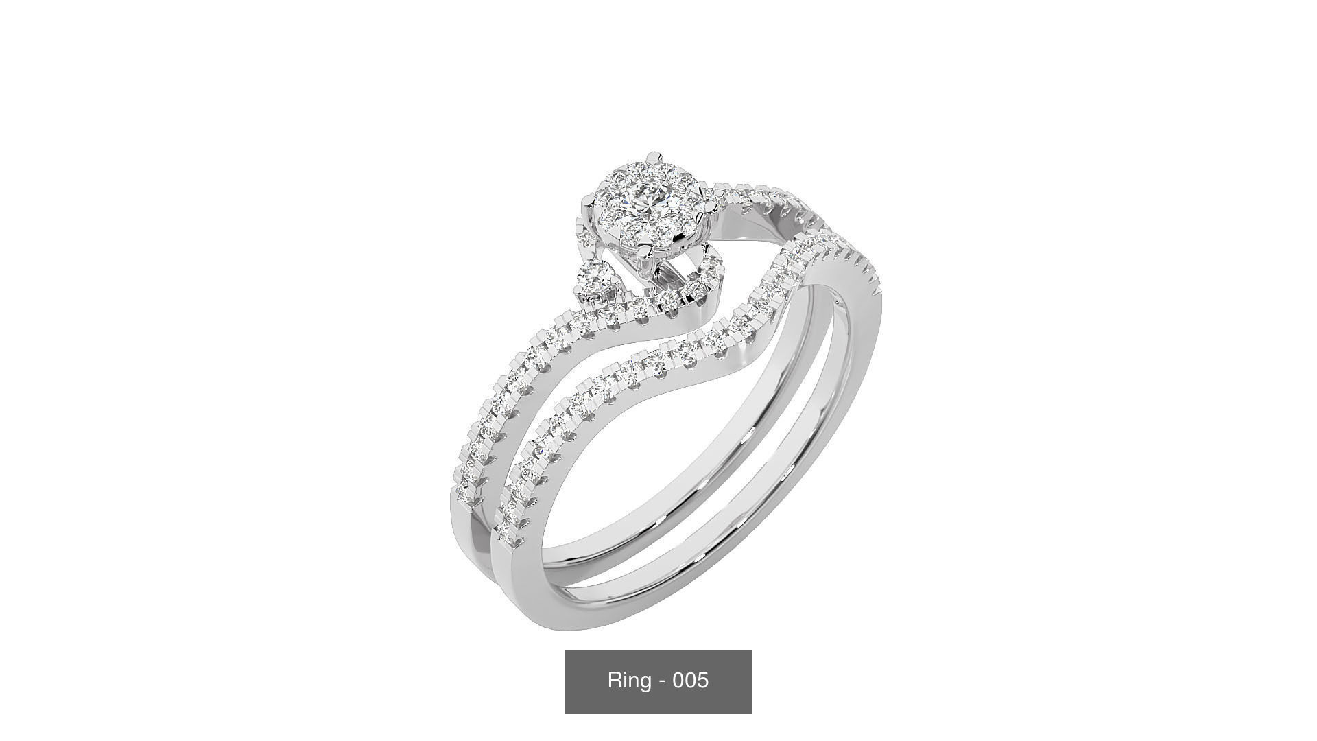 40 Solitaire Rings Pack 3D Model Collection_40
