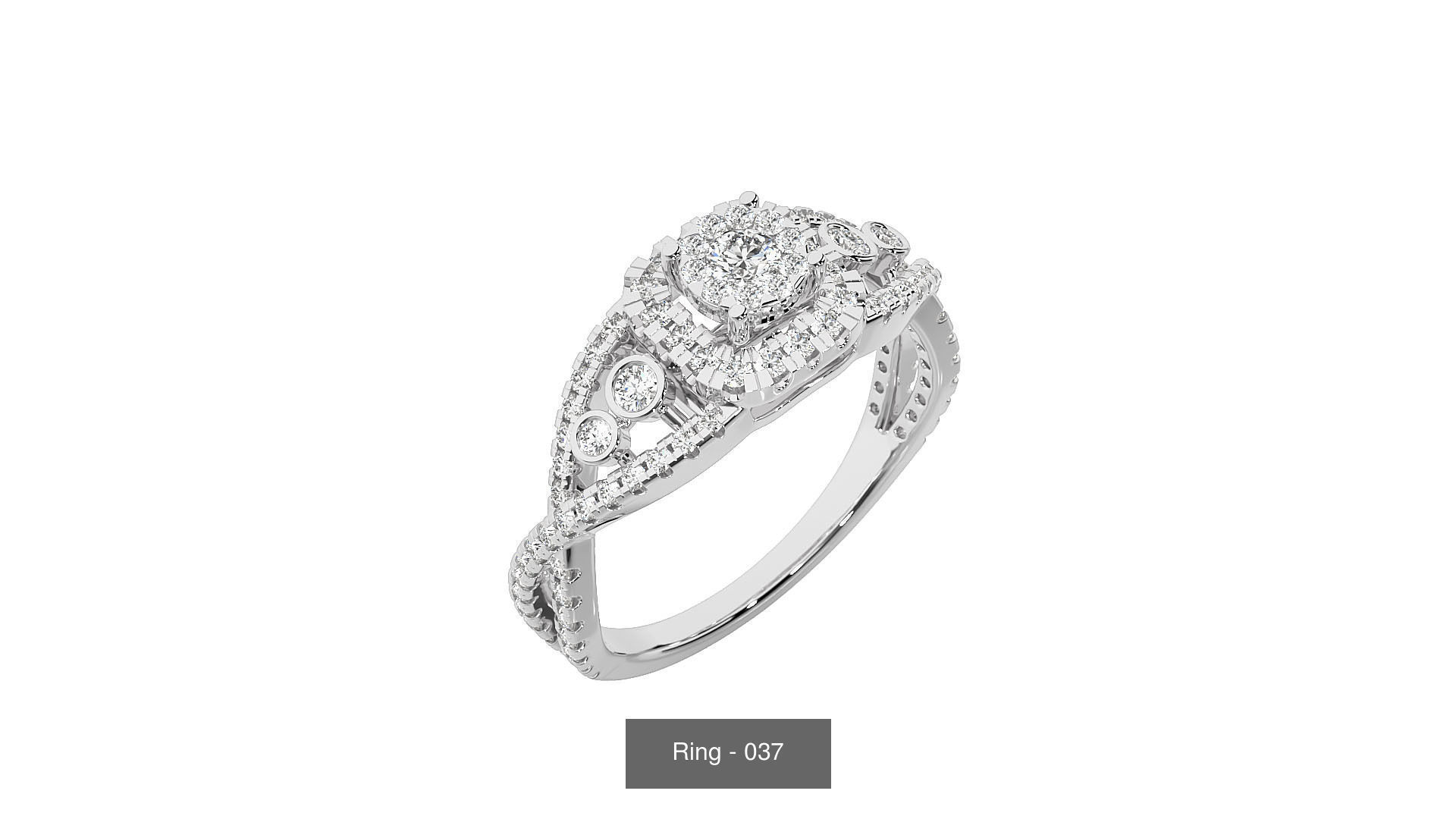 40 Solitaire Rings Pack 3D Model Collection_10