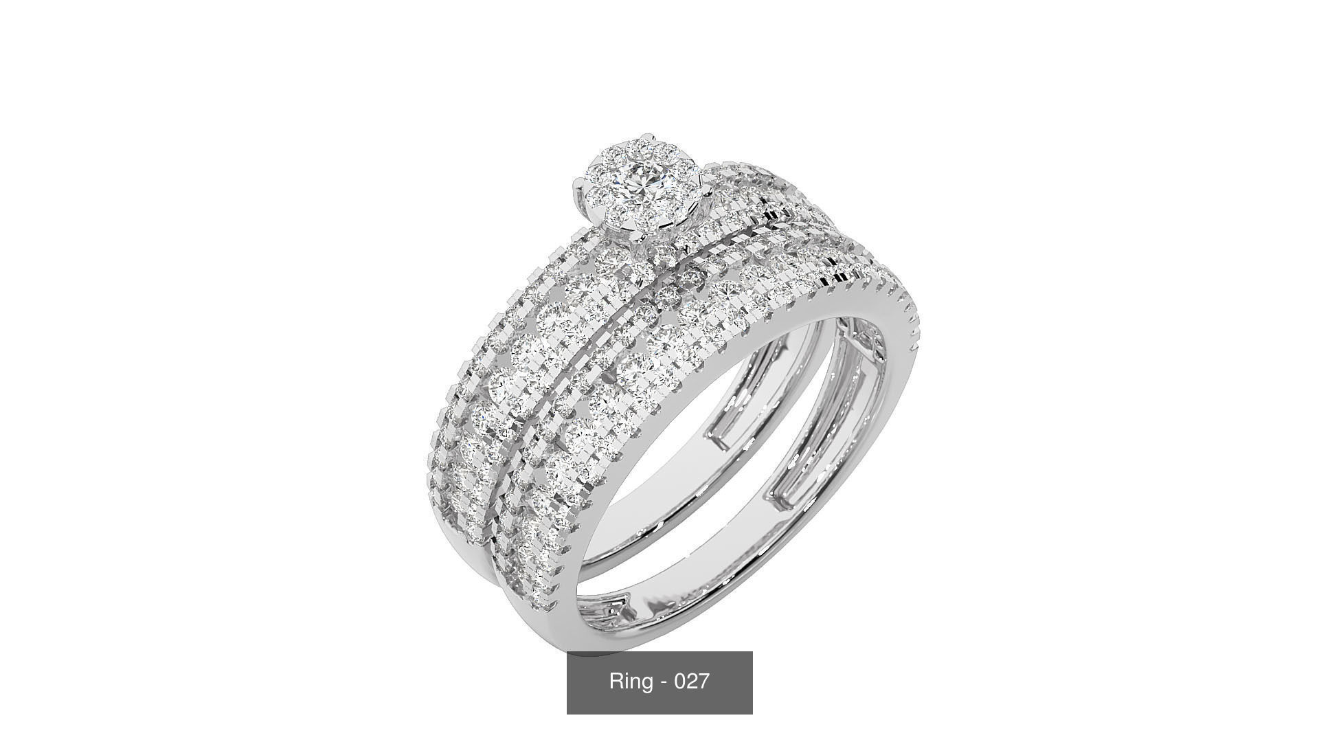 40 Solitaire Rings Pack 3D Model Collection_18