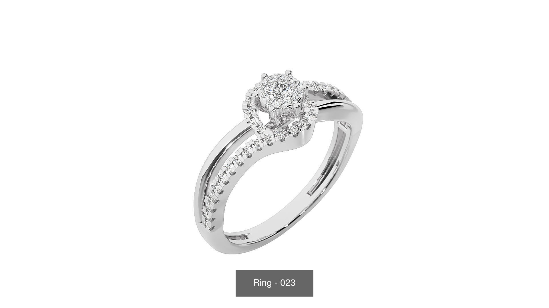 40 Solitaire Rings Pack 3D Model Collection_22