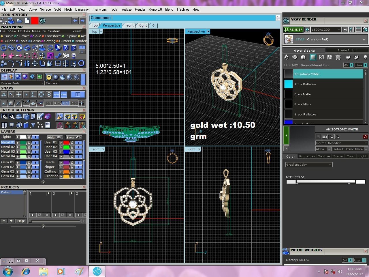 Solitaire Women Pendants 3dm STL OBJ FBX Render Details 3D print model_6