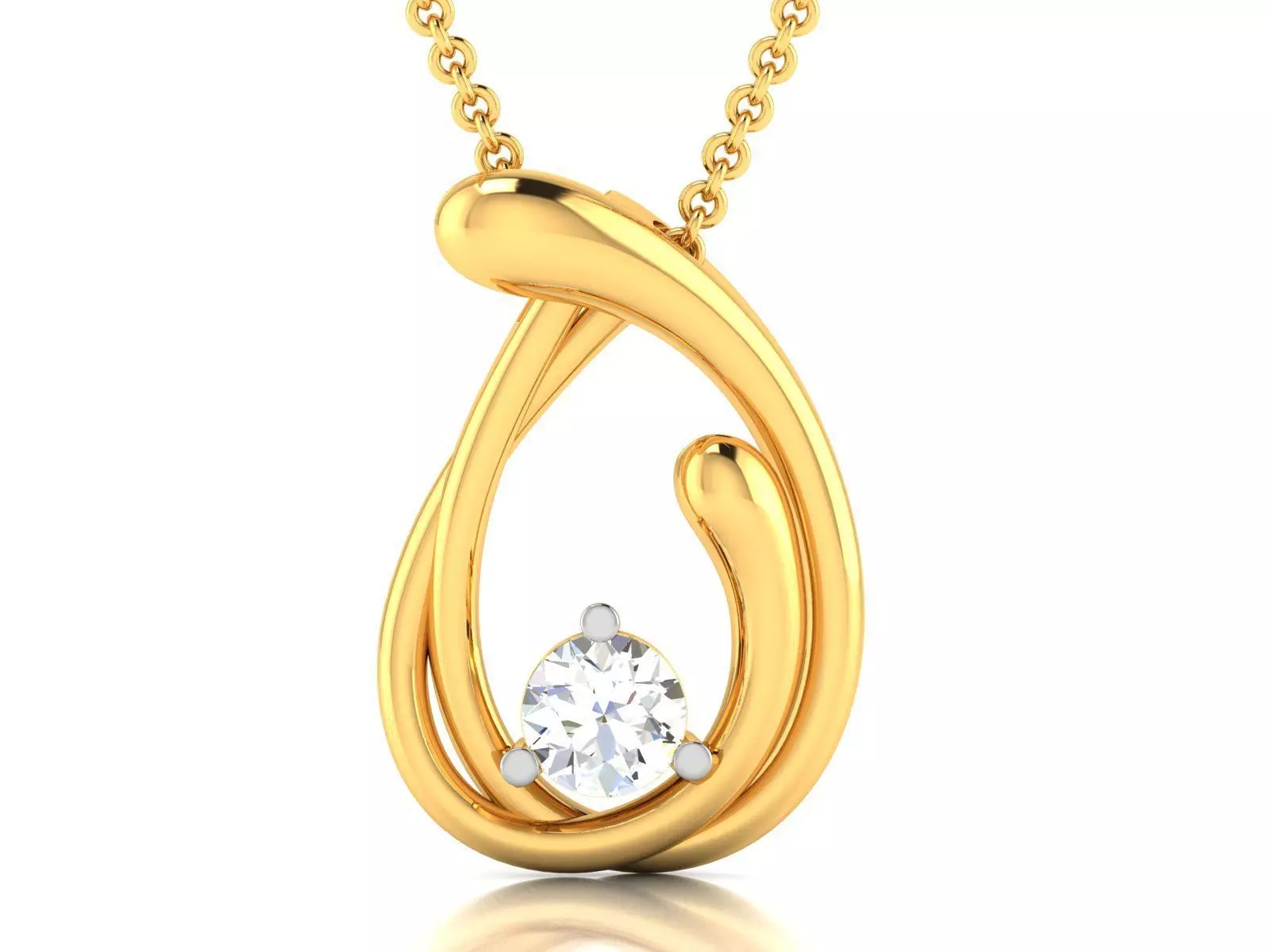 Solitaire Women Pendants 3dm STL OBJ FBX Render Details 3D print model_0