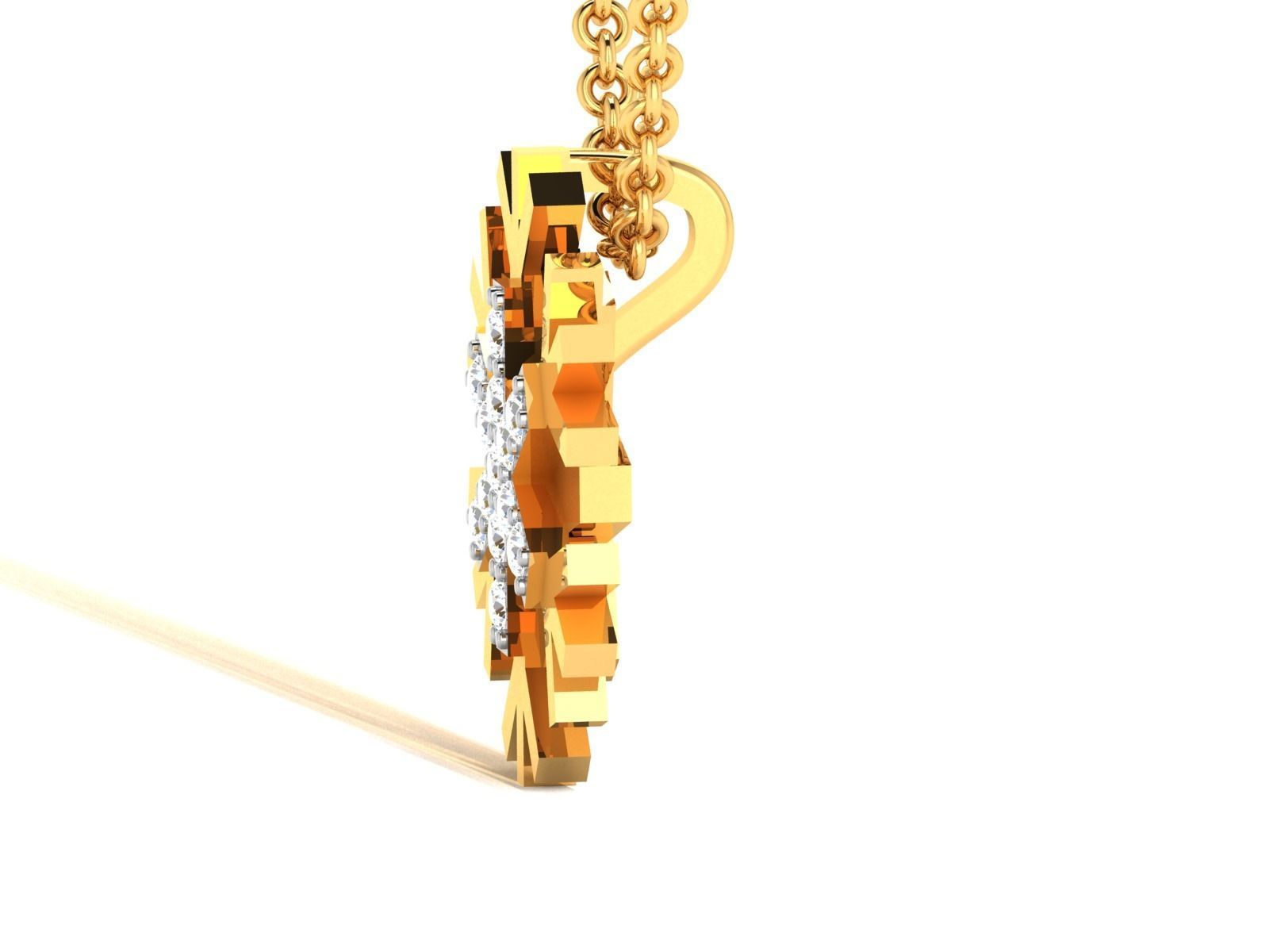 Solitaire Women Pendants 3dm STL OBJ FBX Render Details 3D print model_6