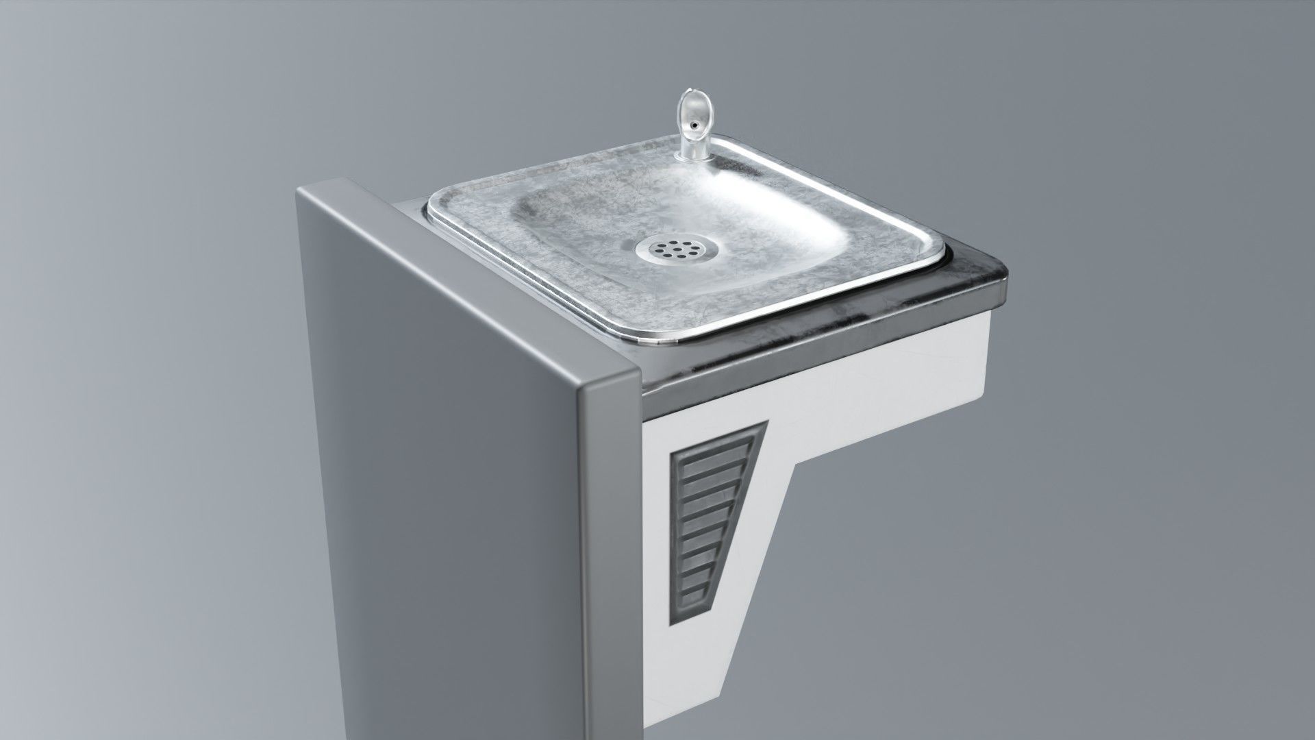 Drinking Fountain Low-poly 3D model_61