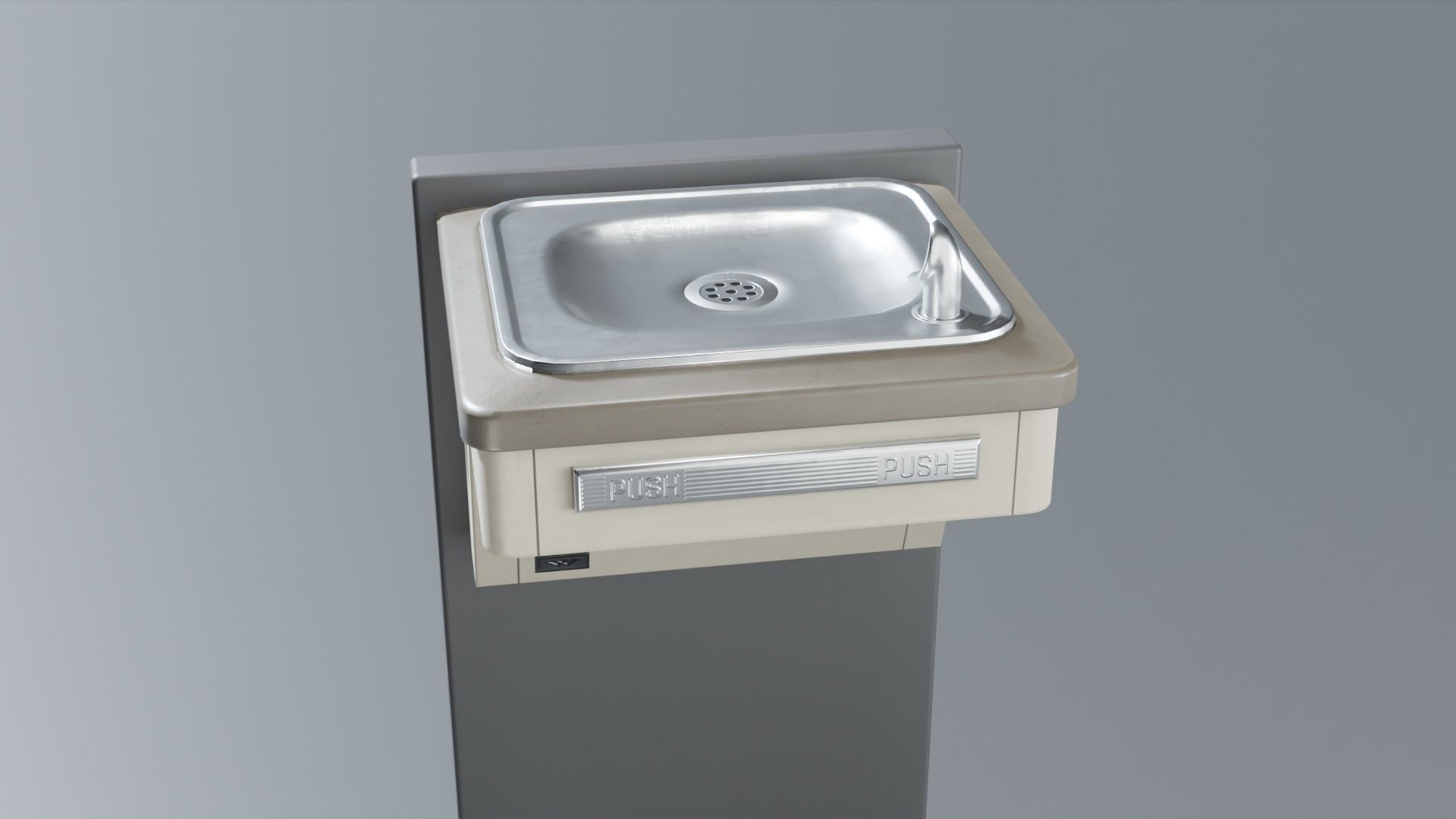 Drinking Fountain Low-poly 3D model_38