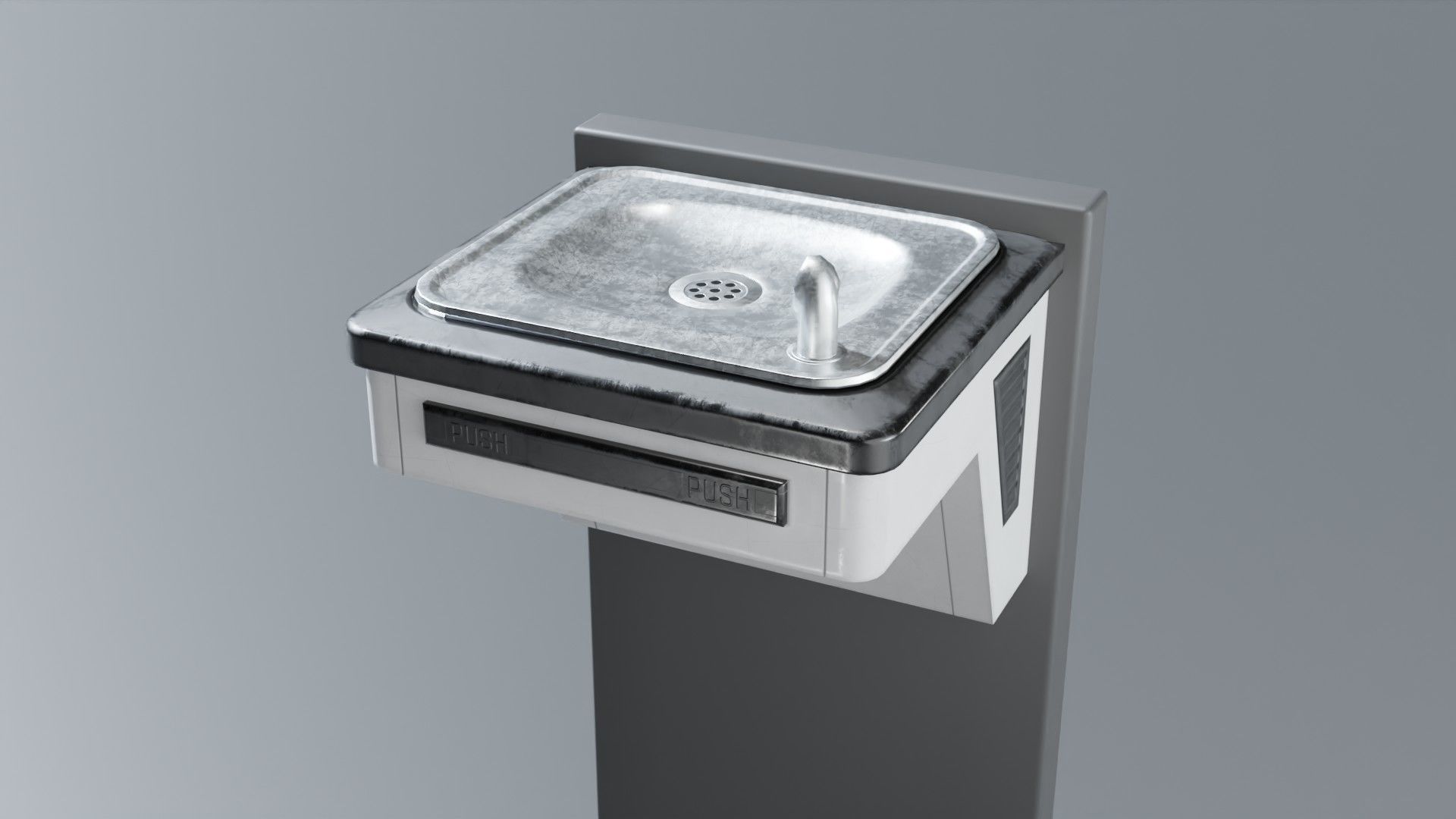 Drinking Fountain Low-poly 3D model_67