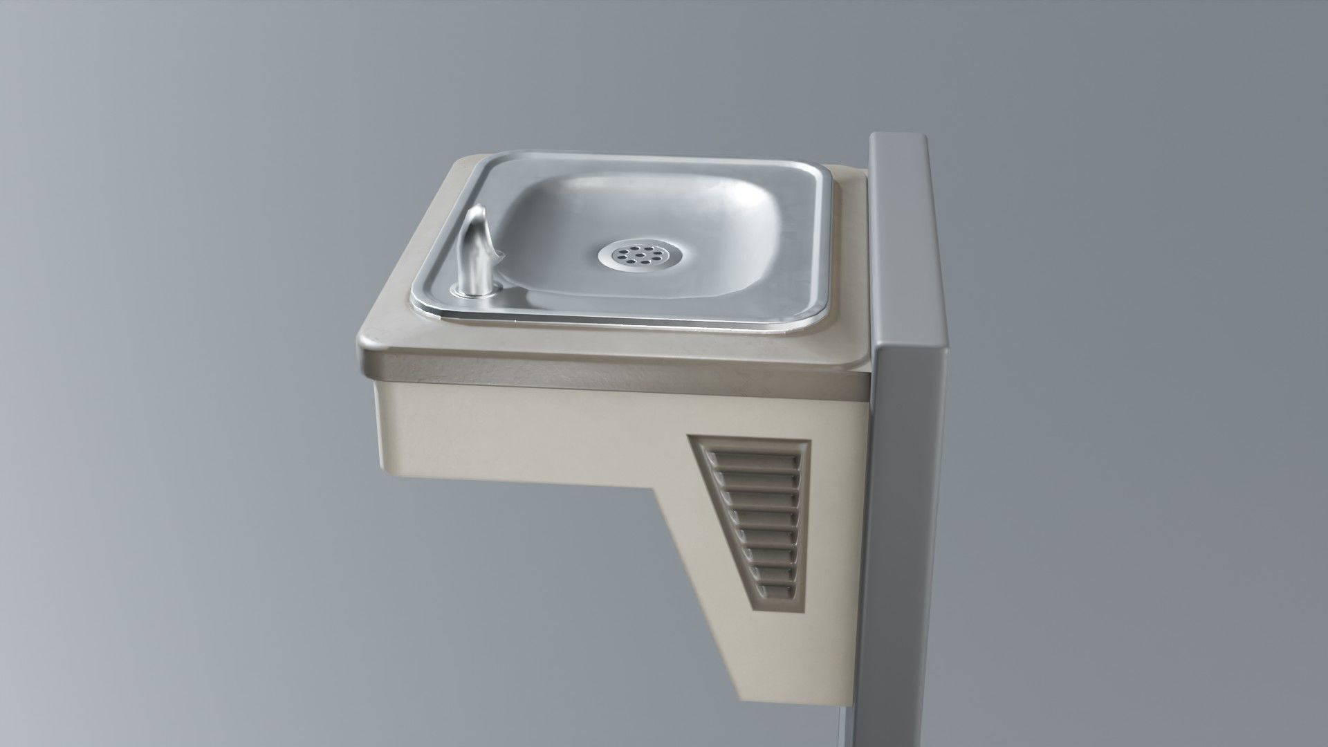 Drinking Fountain Low-poly 3D model_35