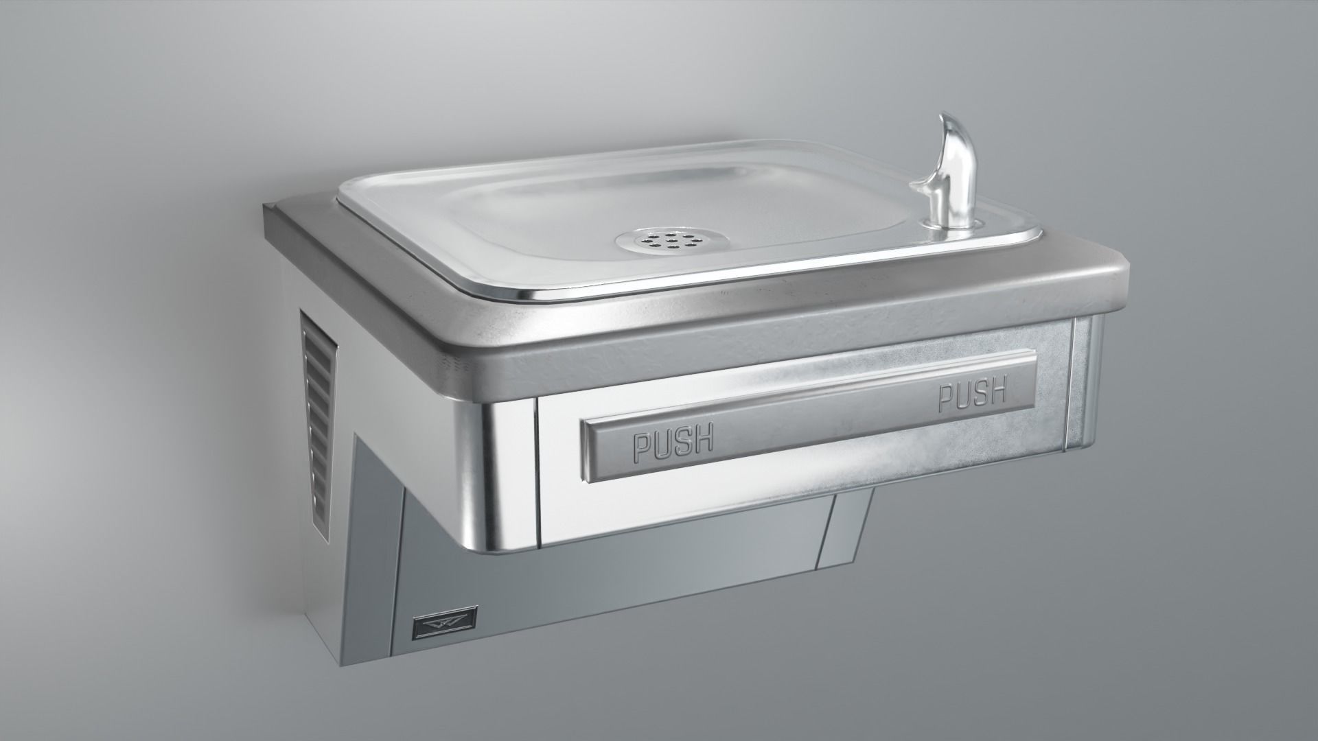 Drinking Fountain Low-poly 3D model_6