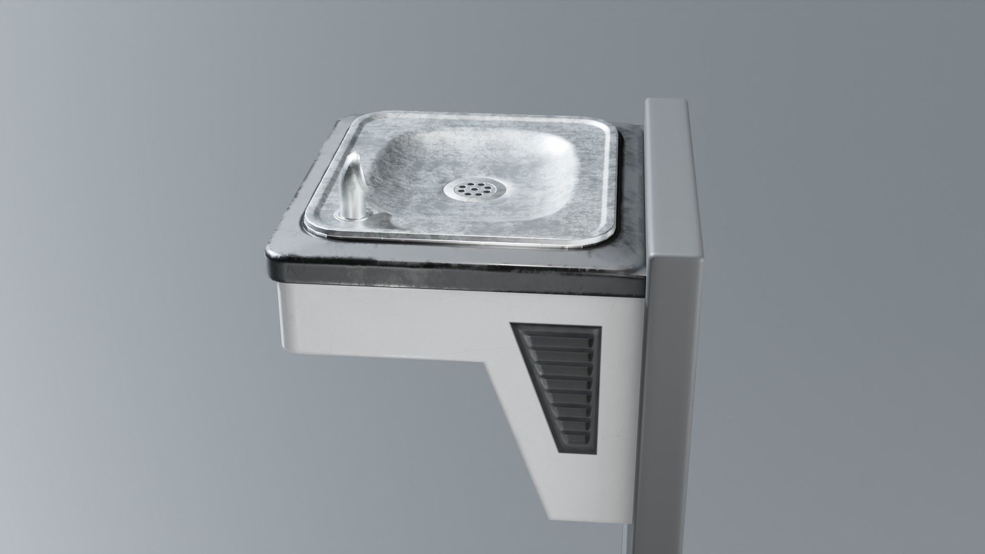 Drinking Fountain Low-poly 3D model_65