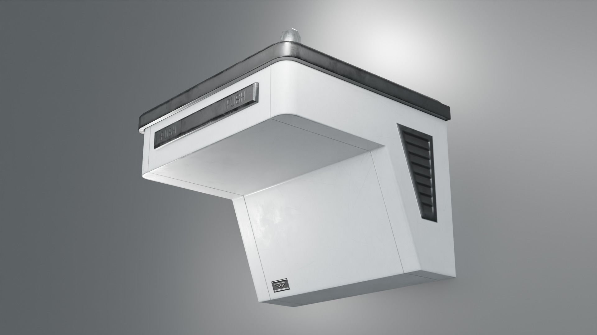 Drinking Fountain Low-poly 3D model_20