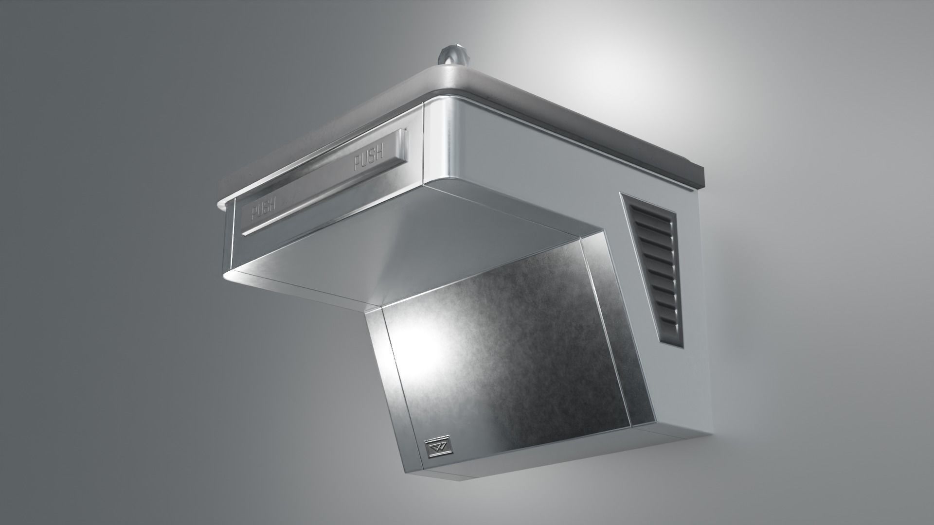 Drinking Fountain Low-poly 3D model_10